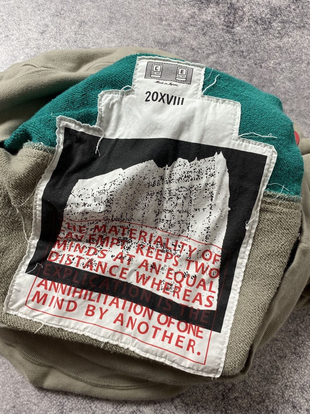 Cav Empt Cav empt oversized hoodie very rare beige&green Size US M / EU 48-50 / 2 - 8 Thumbnail
