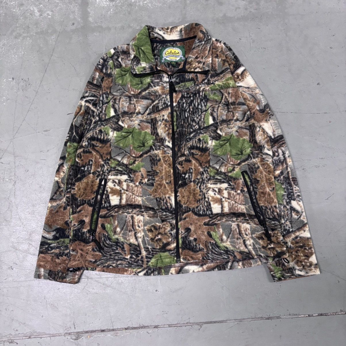 Realtree × Vintage Vintage 90s baggy fit Real Tree camo Fleece zip up Size US L / EU 52-54 / 3 - 1 Thumbnail