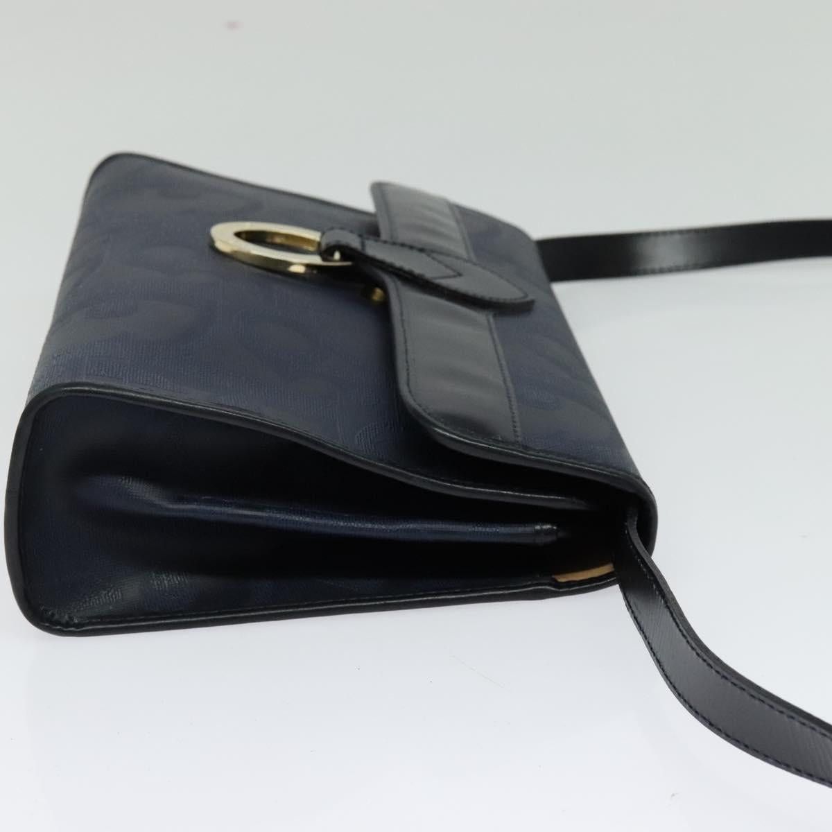 Dior DIOR Trotter Canvas Shoulder Bag Pvc Navy Gold Size ONE SIZE - 5 Thumbnail