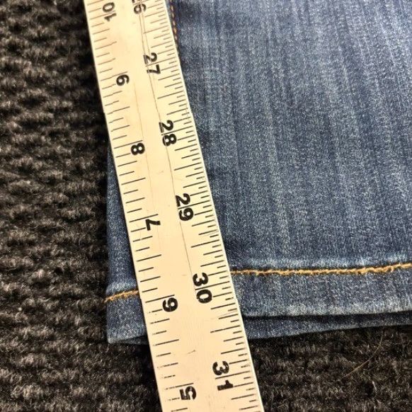 Vintage Judy Blue Jeans Los Angeles Women Blue Denim Slim Fit Size 30 11/30 Dark Wash Skinny Pants Size 30" / US 8 / IT 44 - 7 Thumbnail