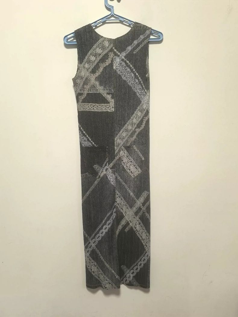 Issey Miyake Issey Miyake size:3 Grey denim lace dress Size S / US 4 / IT 40 - 2 Thumbnail