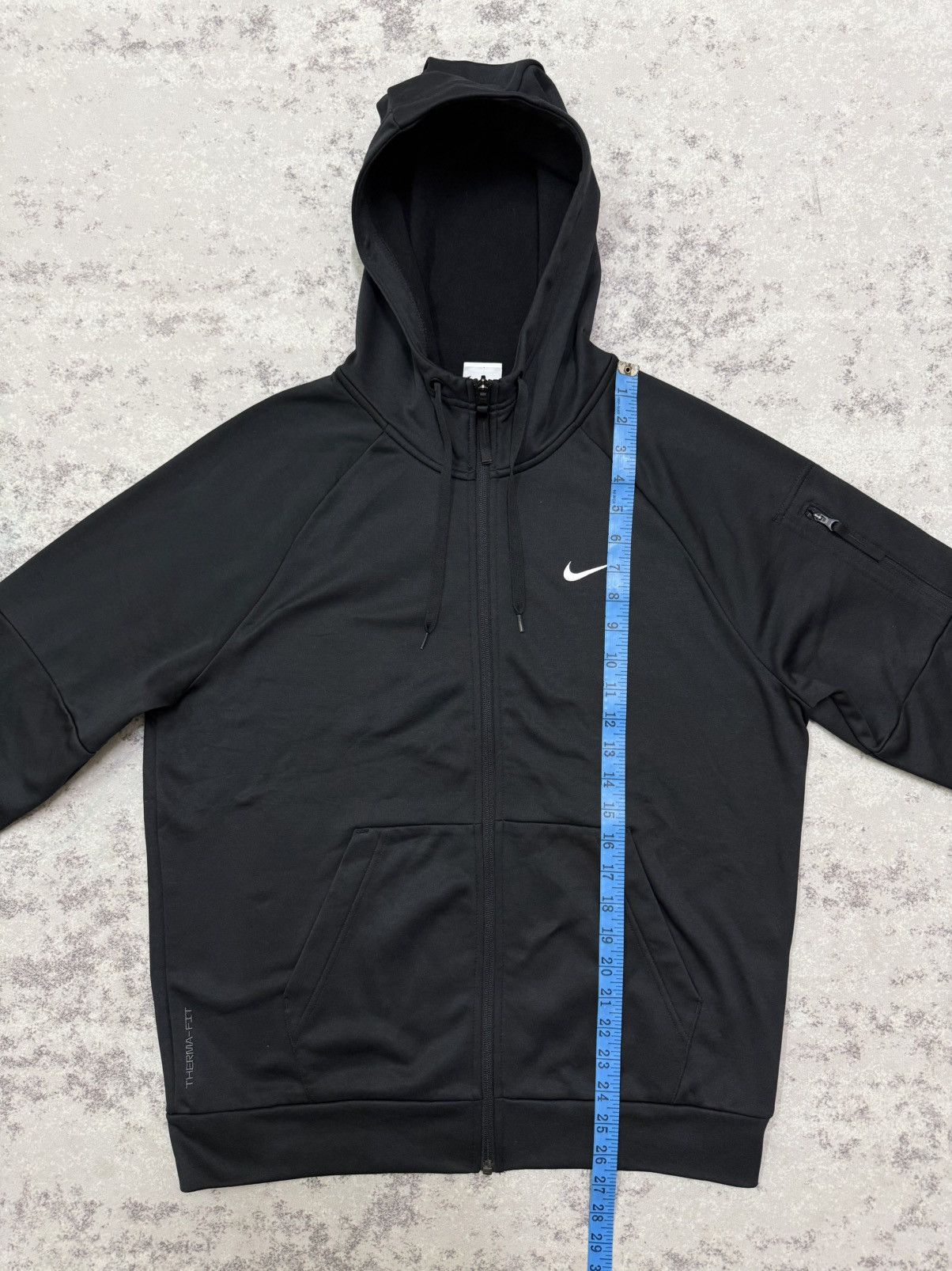 Nike NIKE SWOOSH THERMA FIT ZIPPER BLACK SWEATER HOODIE Size US M / EU 48-50 / 2 - 18 Thumbnail