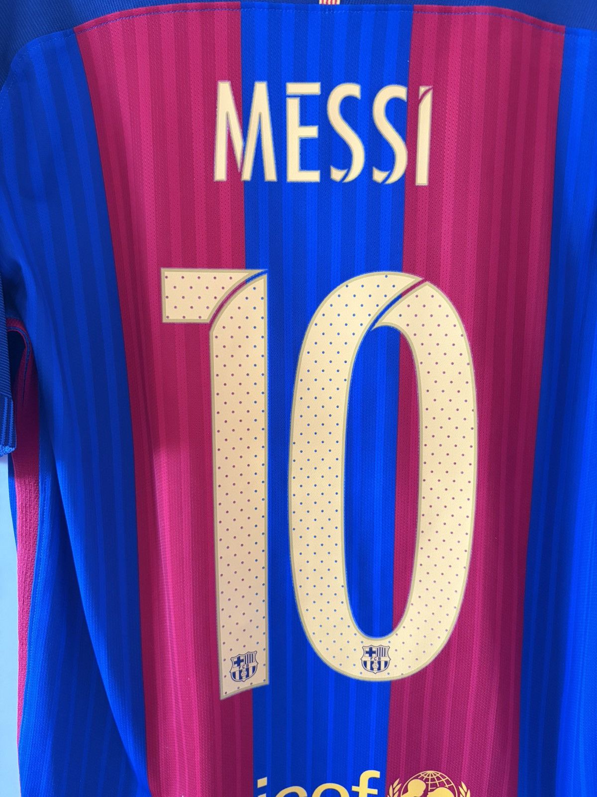 Barcelona nike 2016/2017 domowa Messi meczowa — zdjęcie 2