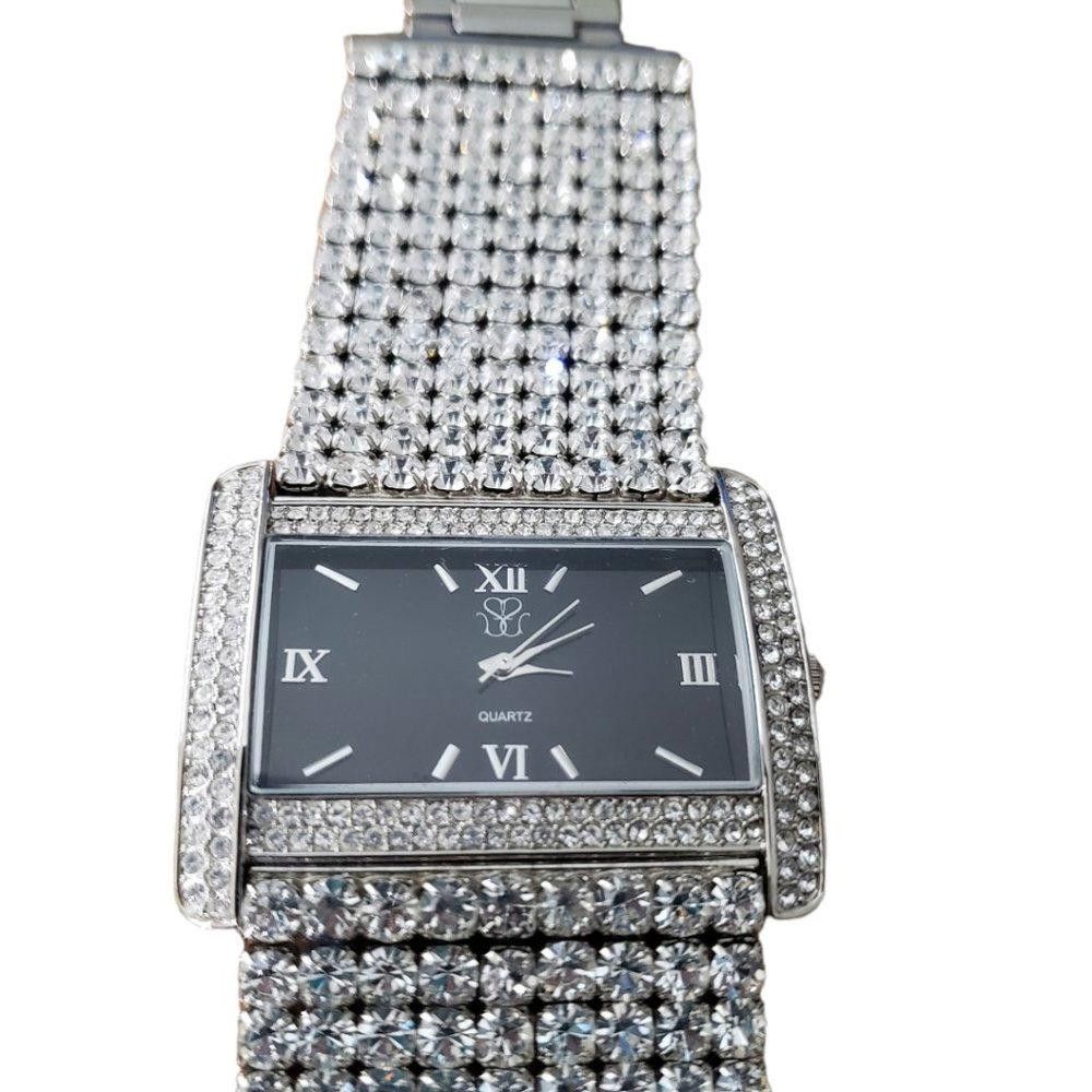Designer Suzanne Somers Vintage Rhinestone & Silver Watch Size ONE SIZE - 4 Thumbnail
