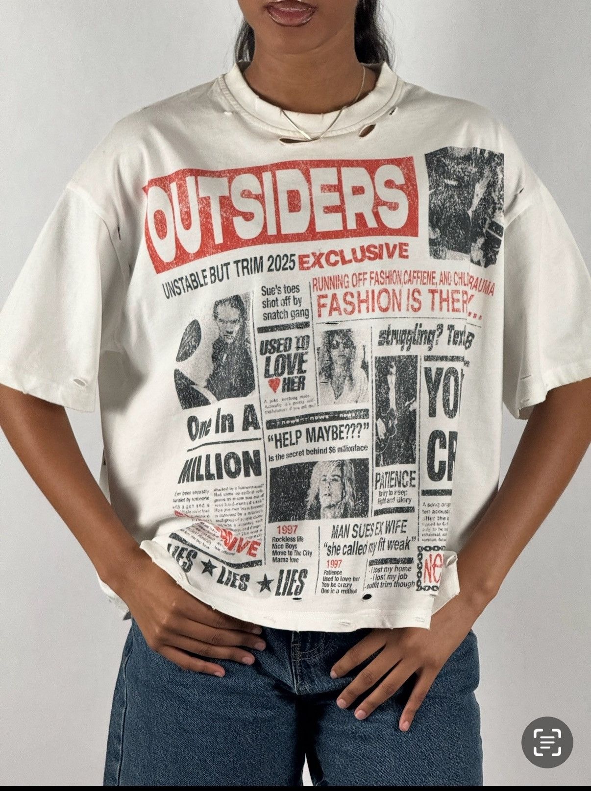 Other 988 Mental Awareness Outsiders Tee Size US M / EU 48-50 / 2 - 1 Thumbnail