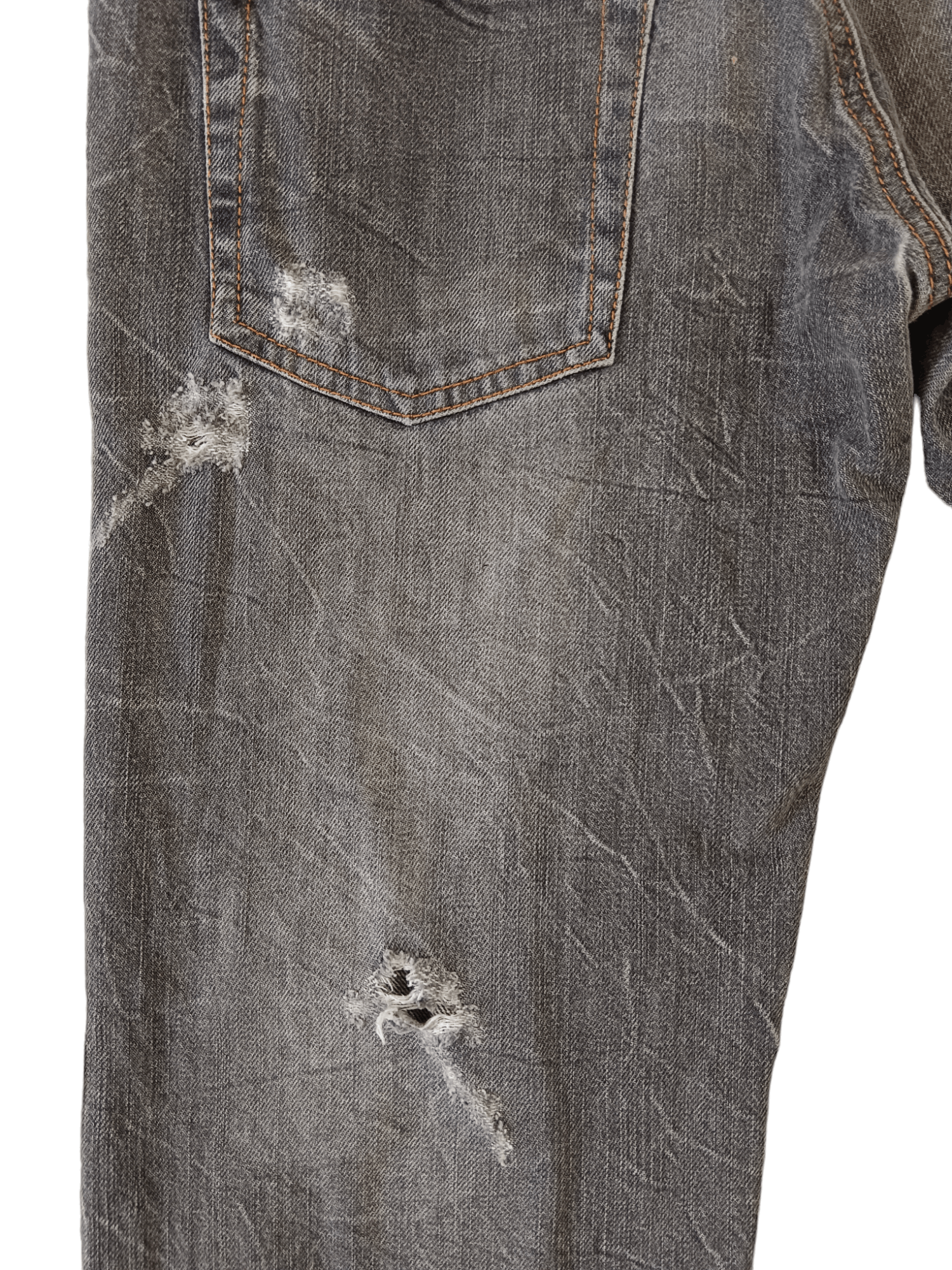 Japanese Brand Nylaus Seditionaries Distressed Double Waist Punk Jeans Size US 29 - 8 Thumbnail