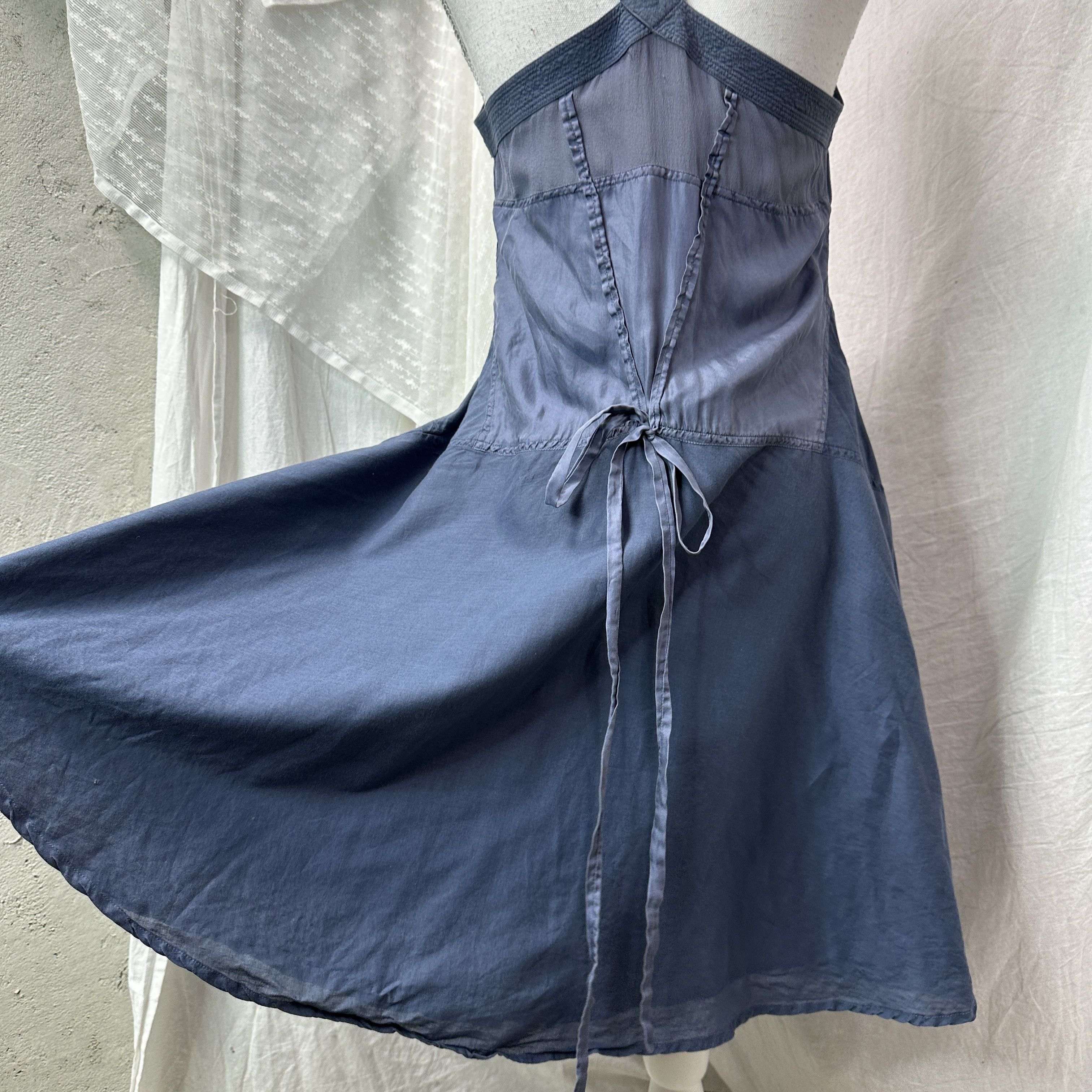Armani Vintage Silk Preppy Old Money Armani Dress Y2K Size S / US 4 / IT 40 - 4 Thumbnail