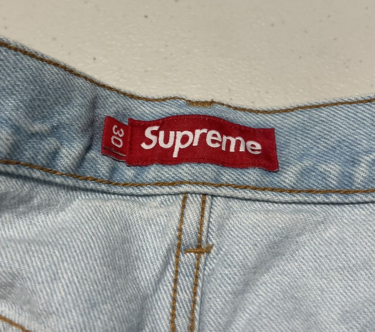 Supreme Supreme Baggy Denim Short ‘Washed Indigo’ Ss24 Size US 30 / EU 46 - 2 Thumbnail