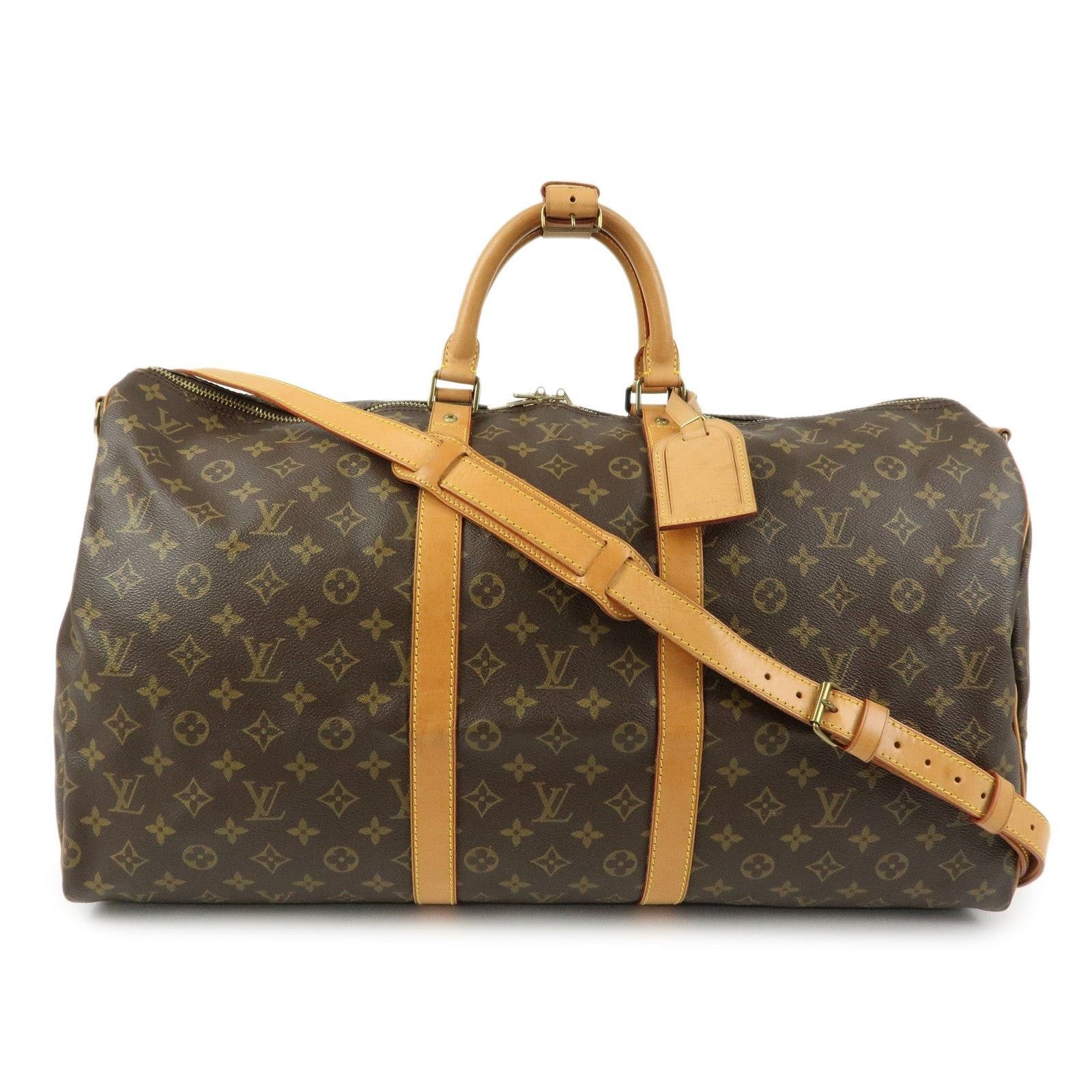 Louis Vuitton Louis Vuitton Monogram Keepall Bandouliere 55 Duffle Bag Size ONE SIZE - 1 Thumbnail