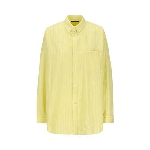 Balenciaga bb corp cocoon shirt large fit yellow Size US XXL / EU 58 / 5 - 1 Thumbnail