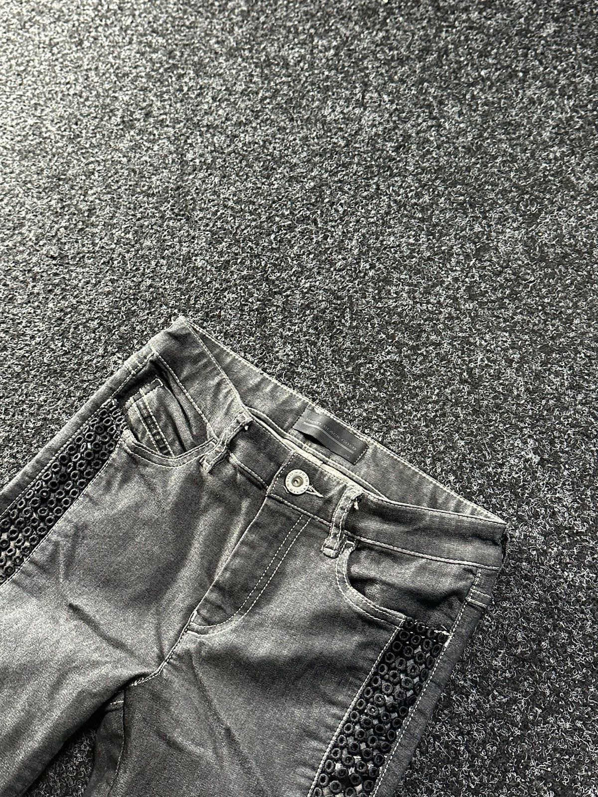 Diesel Black Gold × Vintage 🚨DIESEL BLACK GOLD AVANT GARDE SKINNY PANTS Y2K RARE Size 23" - 2 Thumbnail