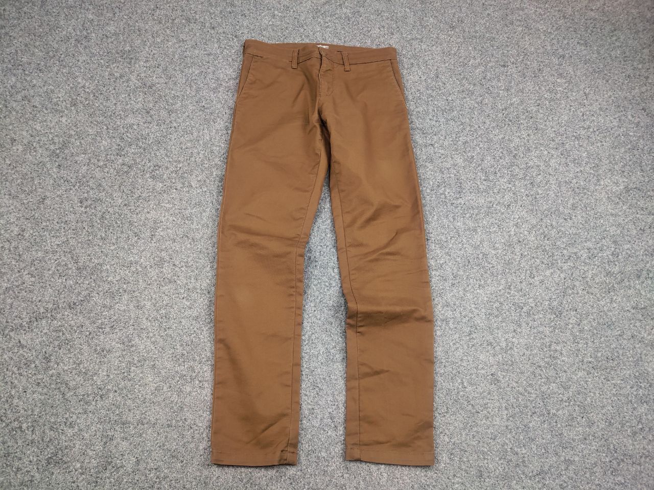 Carhartt Vintage Carhartt Wip Sid Pants Brown Logo Chino Trouser Size US 31 - 3 Thumbnail
