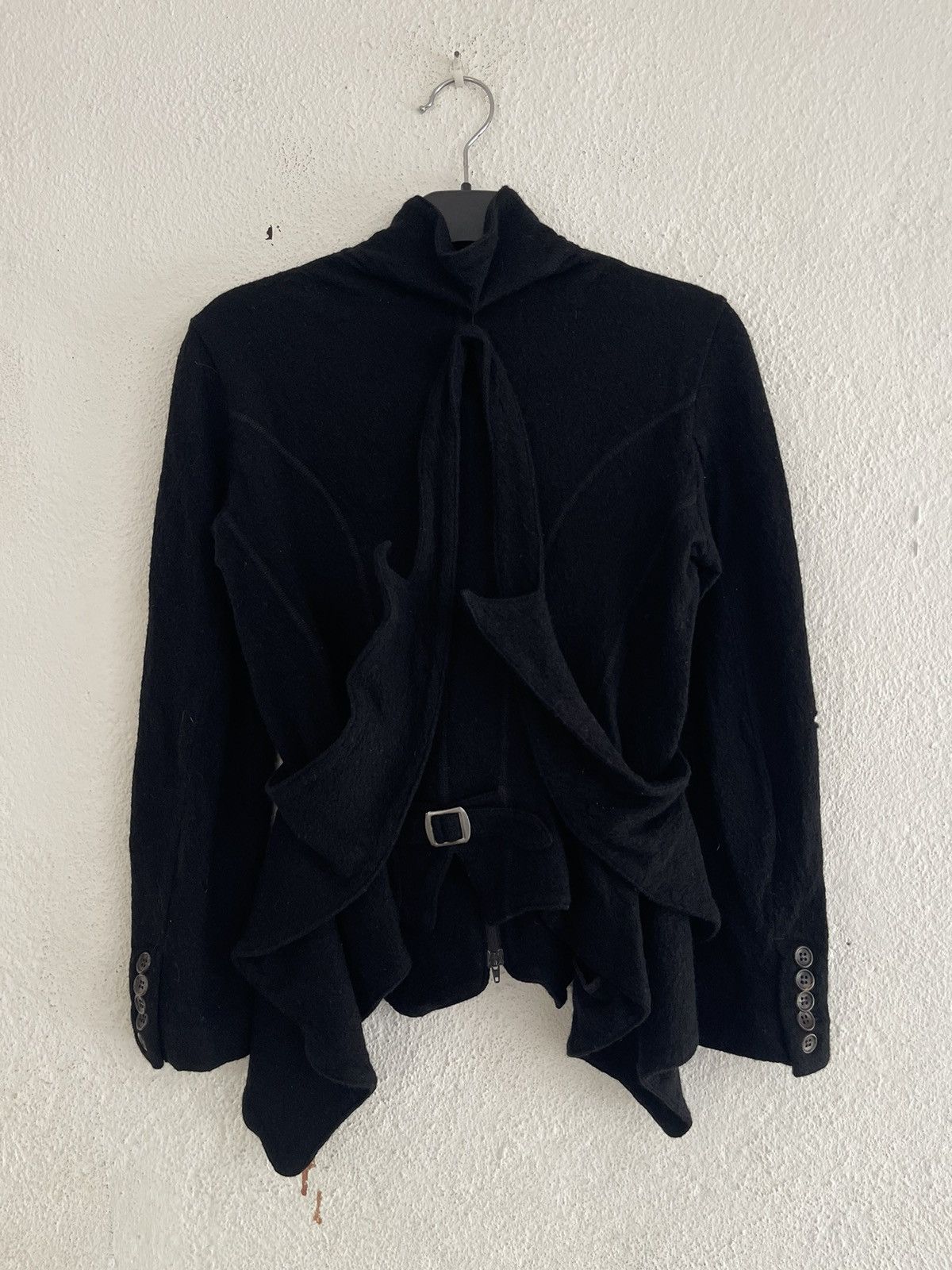 Y's Y’s Yohji Yamamoto Swallowtail Wool Full Zipper Avant Garde Size S / US 4 / IT 40 - 1 Thumbnail