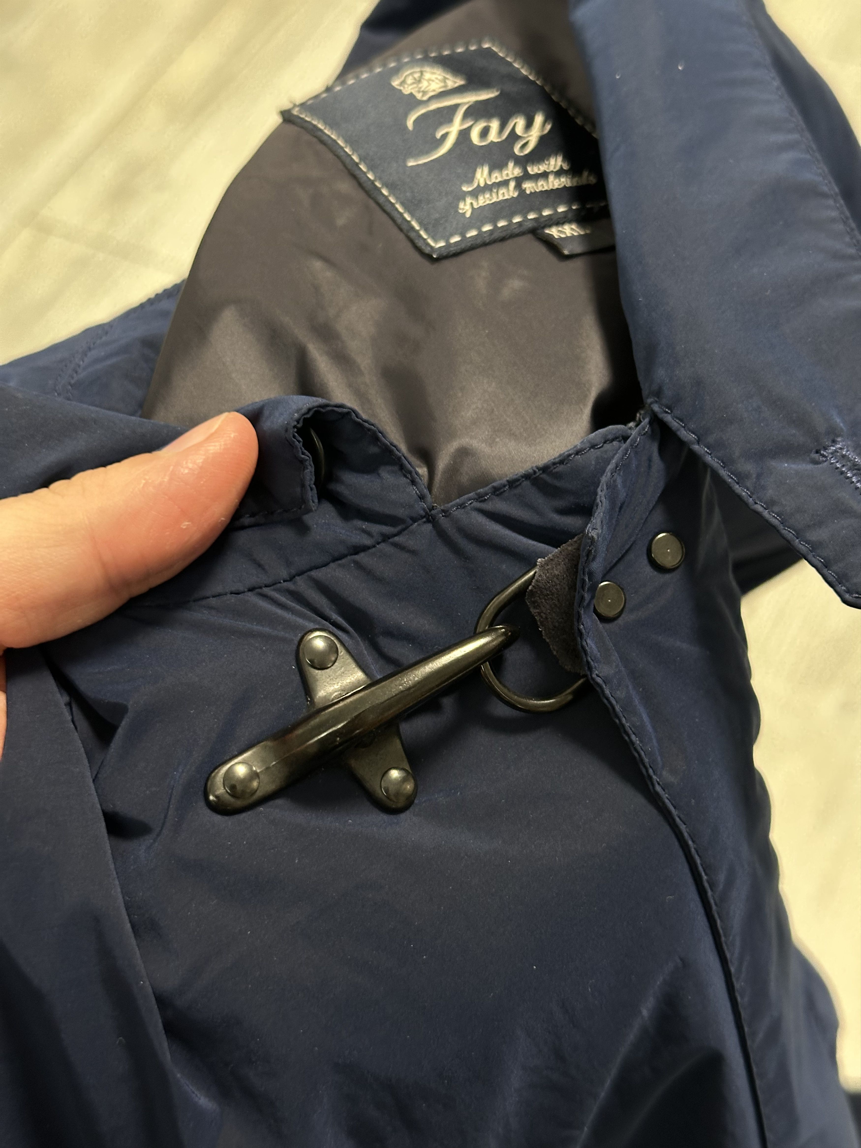 Fay FAY Men Light Jacket NAM19360660 Pie Blue Size US XXL / EU 58 / 5 - 5 Thumbnail