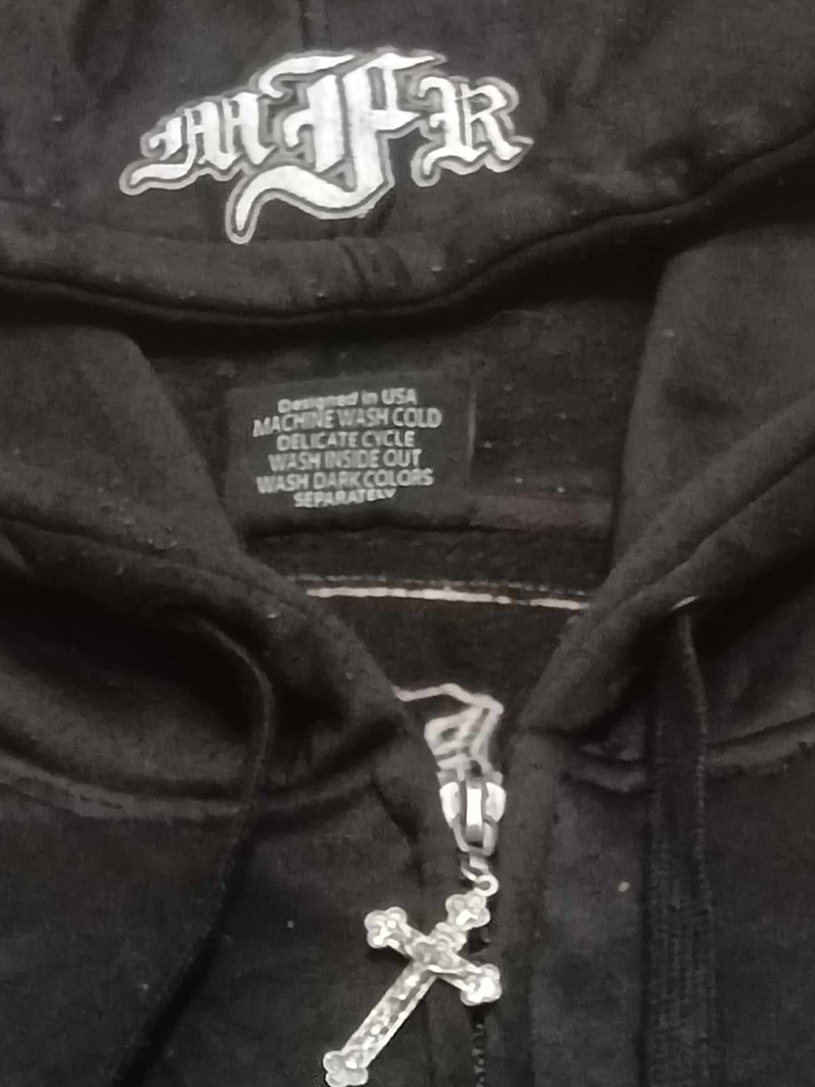 Cult Of Individuality URBAN COUTURE MI RAZA FIEL EMBROIDERED SWEATSHIRT HOODIE Size US XL / EU 56 / 4 - 2 Thumbnail