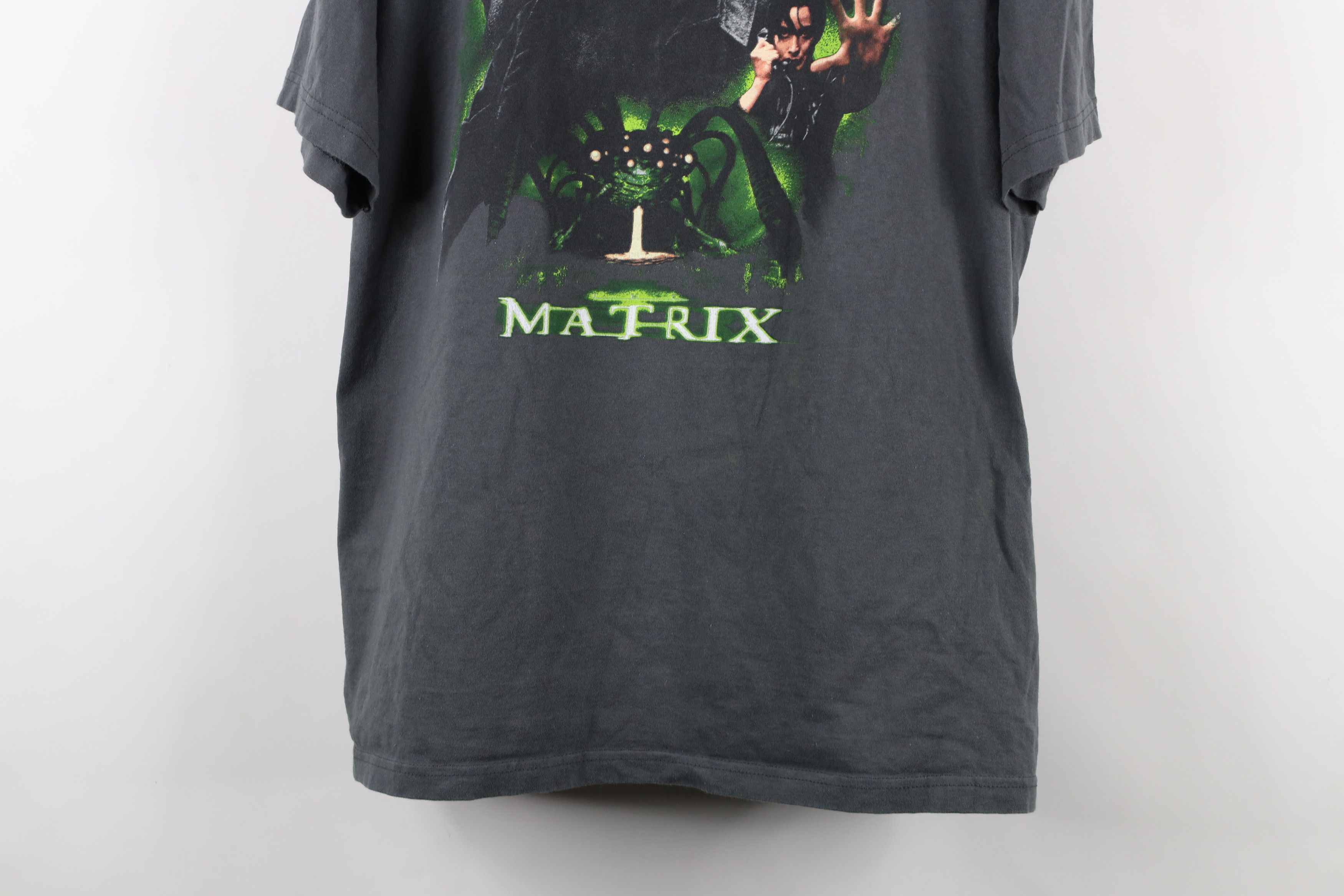Vintage Vintage Y2K Spell The Matrix Movie Short Sleeve T-Shirt Gray Size US XXL / EU 58 / 5 - 3 Thumbnail