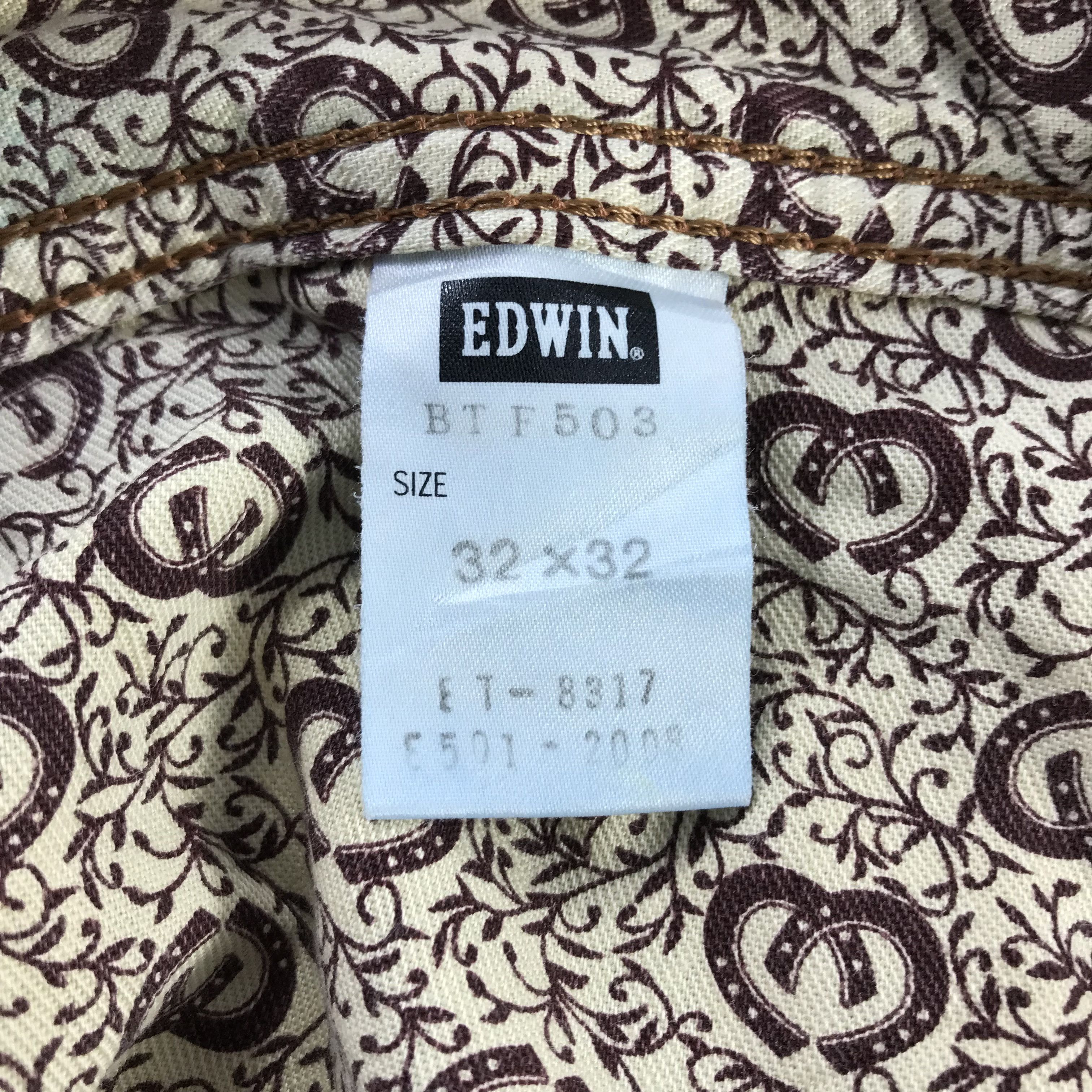Edwin Edwin 503 Blue Trip Jeans Distress Faded Blue Denim KJ3429 Size US 32 / EU 48 - 11 Thumbnail