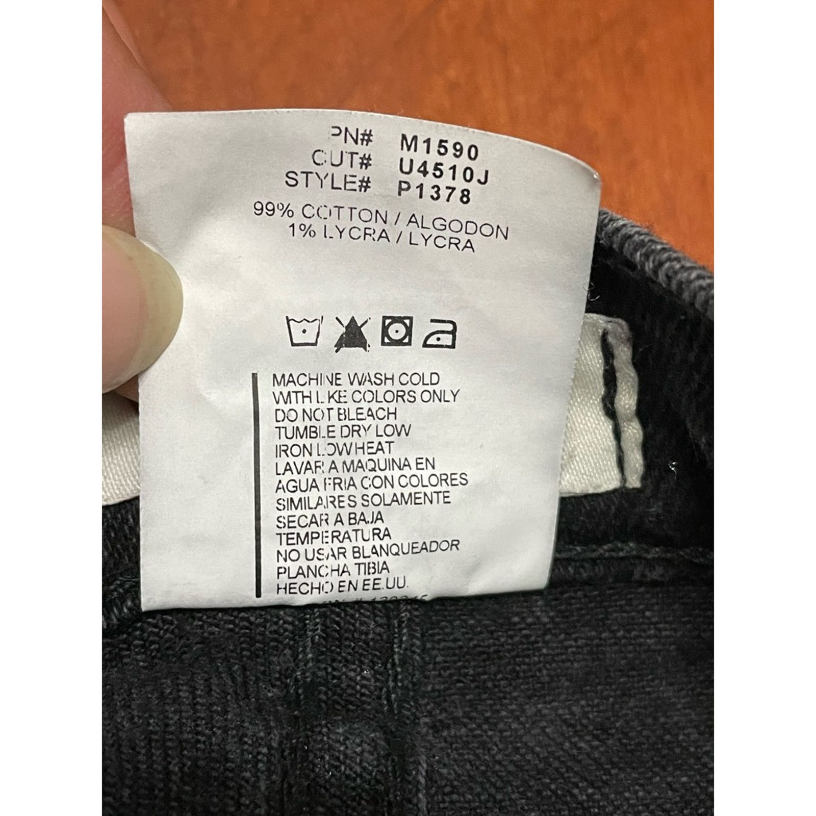 Other Vibrant MIU Boyfriend Jeans Distressed Denim Black 9 Size 29" - 8 Thumbnail