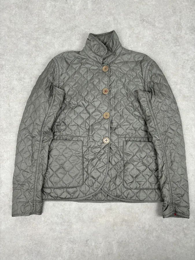 Prada 2000s Prada Khaki Nylon Quilted Puffer Jacket Size M / US 6-8 / IT 42-44 - 1 Thumbnail