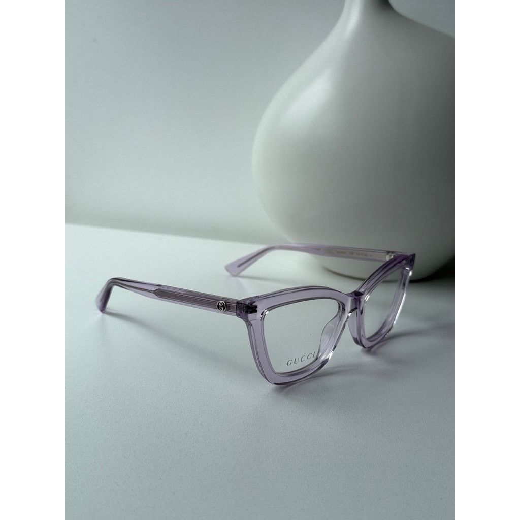 Gucci NEW Gucci GG1686O Lilac Purple Cat Eye Eyeglasses Frames Size ONE SIZE - 6 Thumbnail