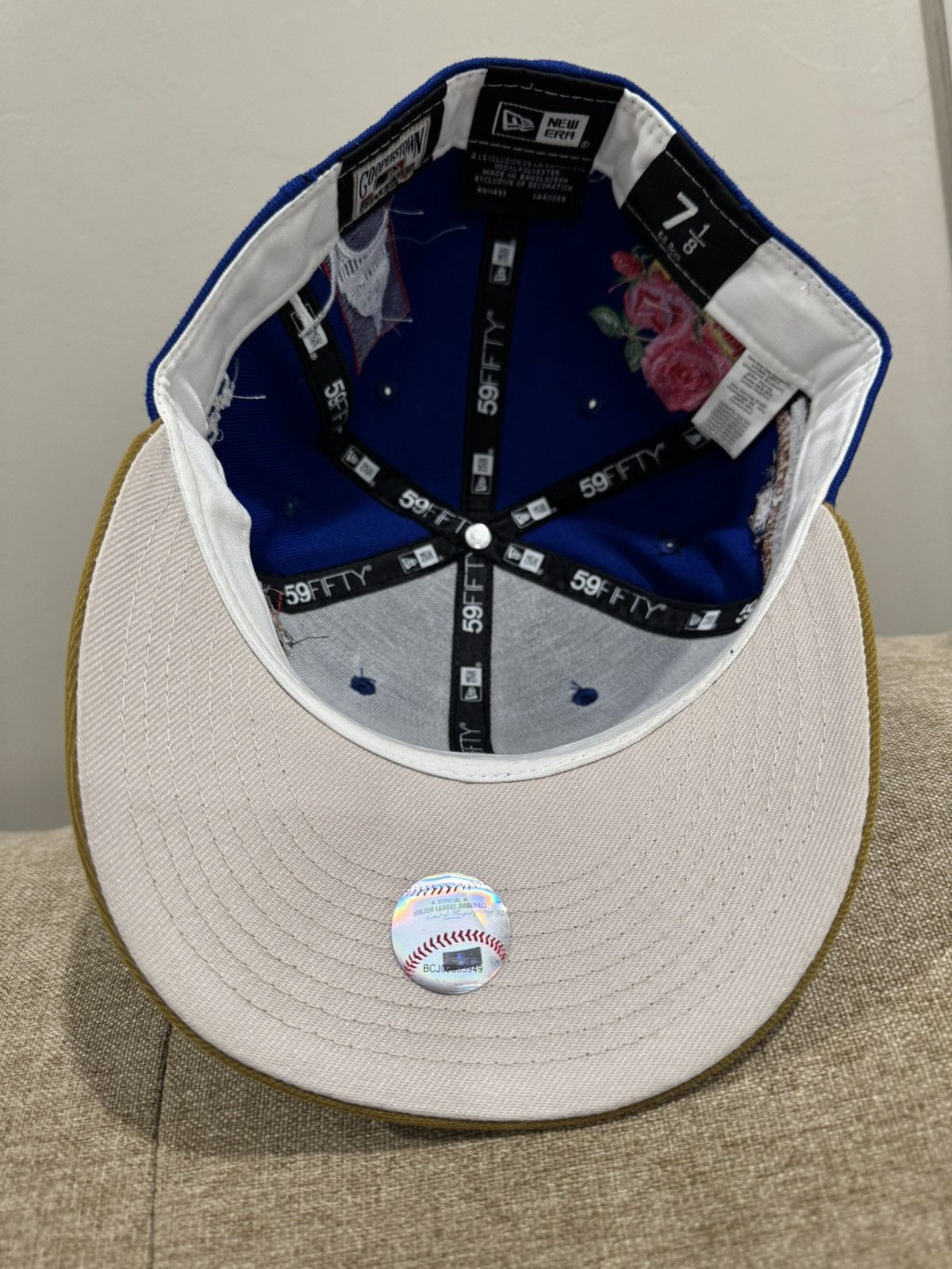 New Era EWDIL - Lord Fubu Nationals fitted 7 1/8 Blue/Gold Size ONE SIZE - 6 Thumbnail