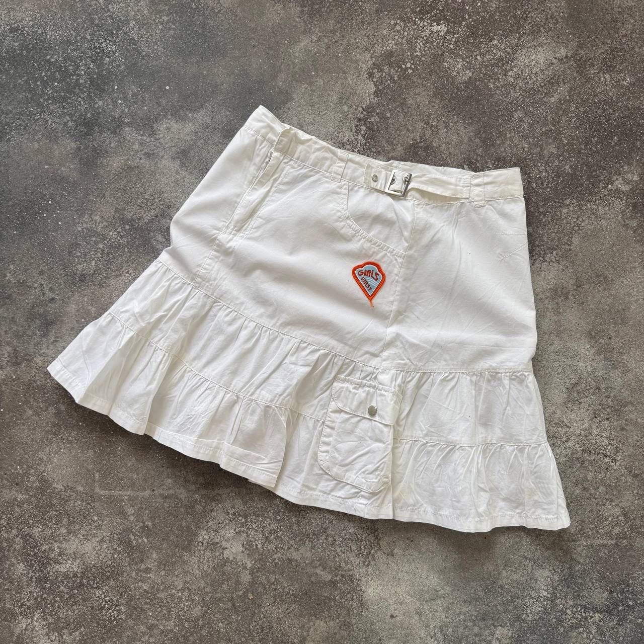 20471120 × Vintage Y2K Super Sexy Glamour Vintage White Skirt Size 26" / US 2 / IT 38 - 10 Thumbnail