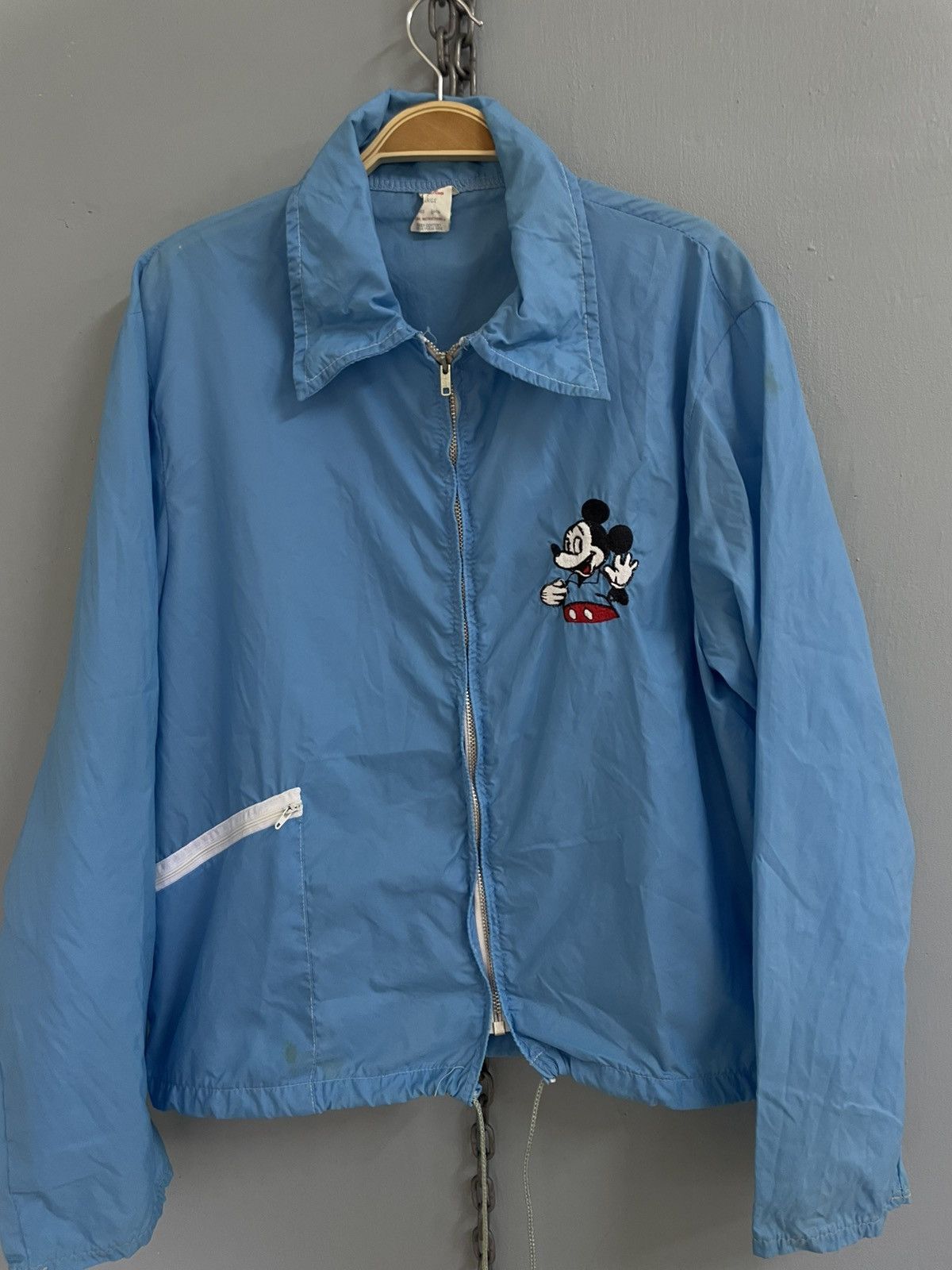 Disney Vintage 70s Mickey Mouse windbreaker Size US L / EU 52-54 / 3 - 3 Thumbnail