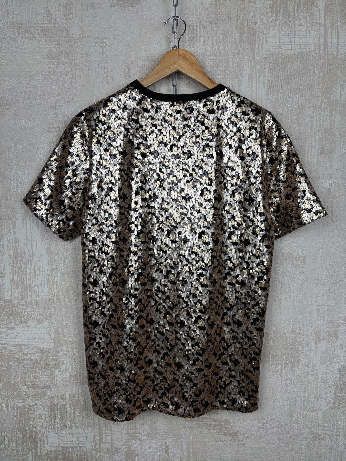 Jaded London Jaded London Sequin Top T-Shirt Gold Glam Party Festival Size US L / EU 52-54 / 3 - 12 Thumbnail