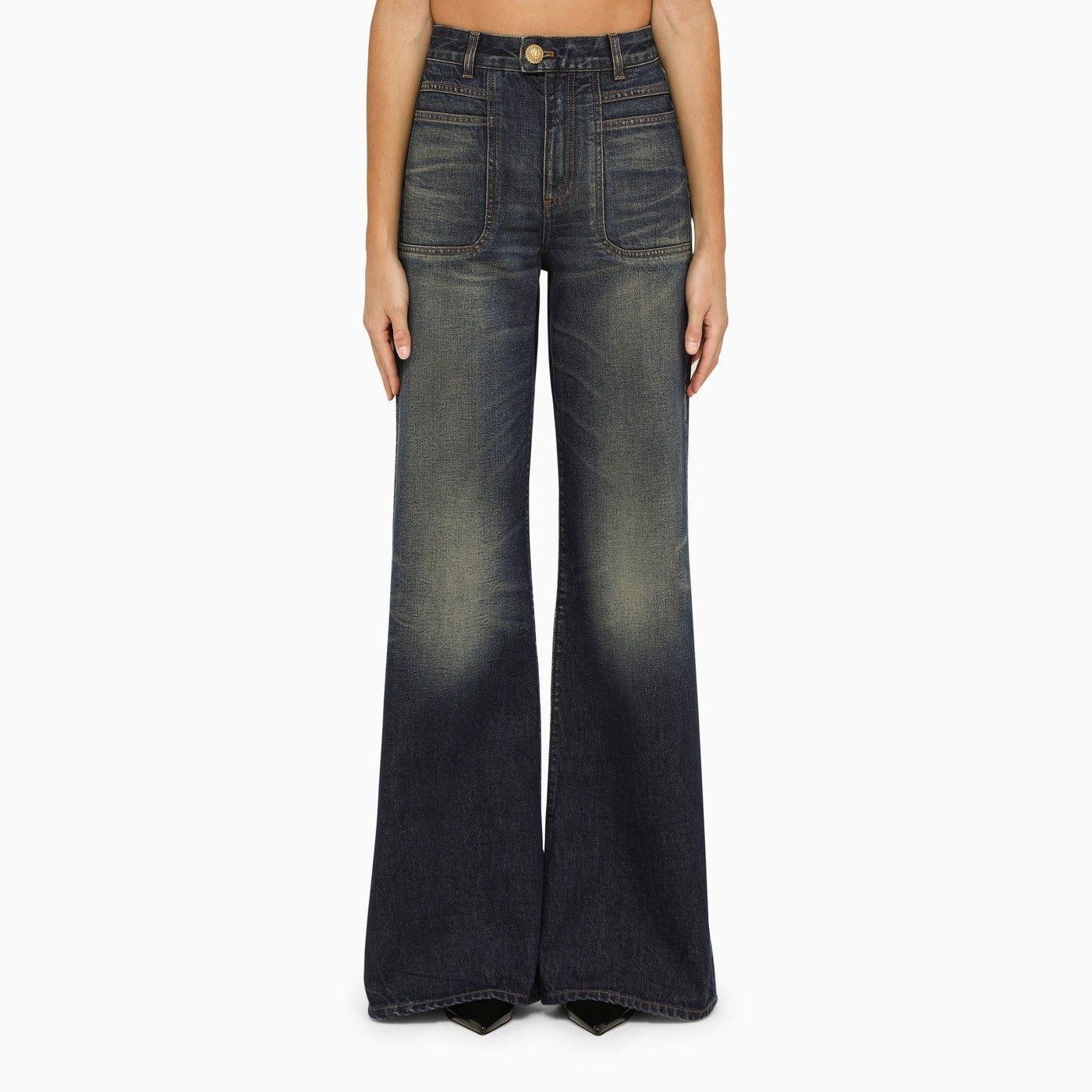 Balmain o1y0625 Denim Pant in Blue Size 32" / US 10 / IT 46 - 1 Thumbnail