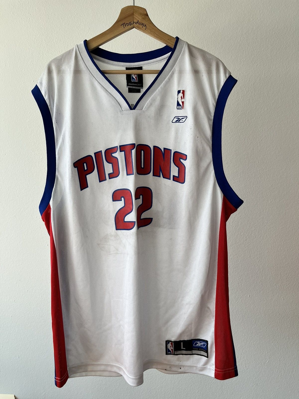 NBA × Reebok Retro Detroit Pistons Jersey Size US L / EU 52-54 / 3 - 2 Thumbnail