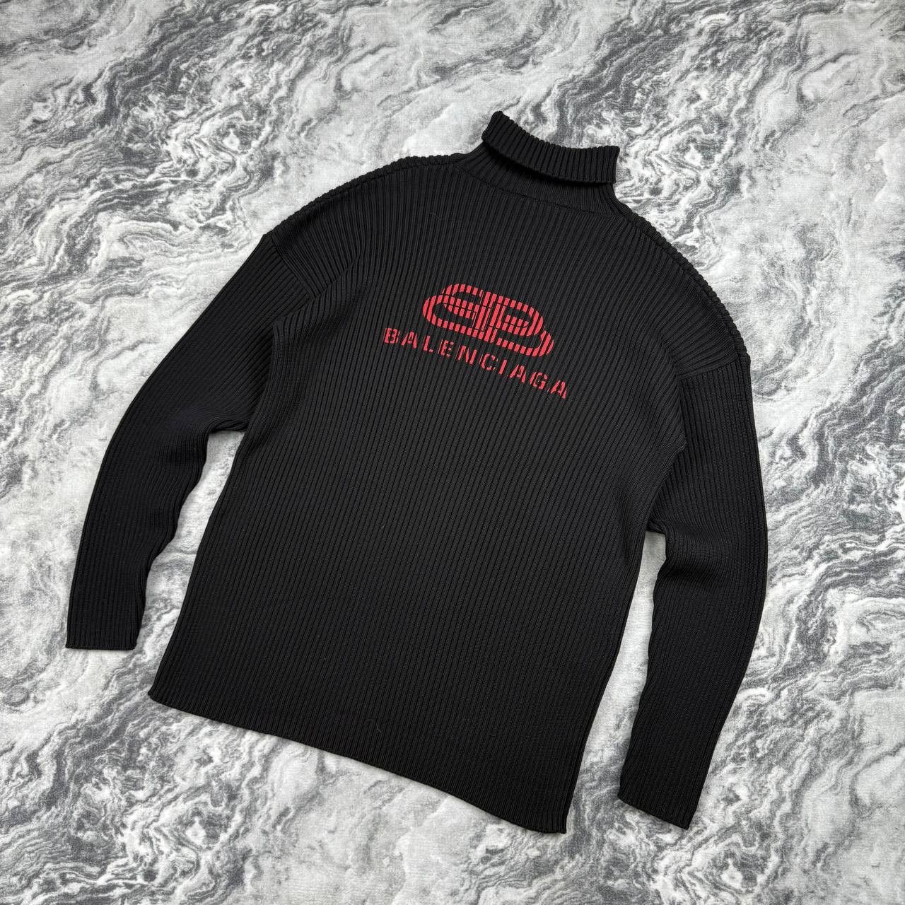 Balenciaga Balenciaga Ribbed Turtleneck Knit Sweater Oversized Size XS / US 0-2 / IT 36-38 - 1 Thumbnail