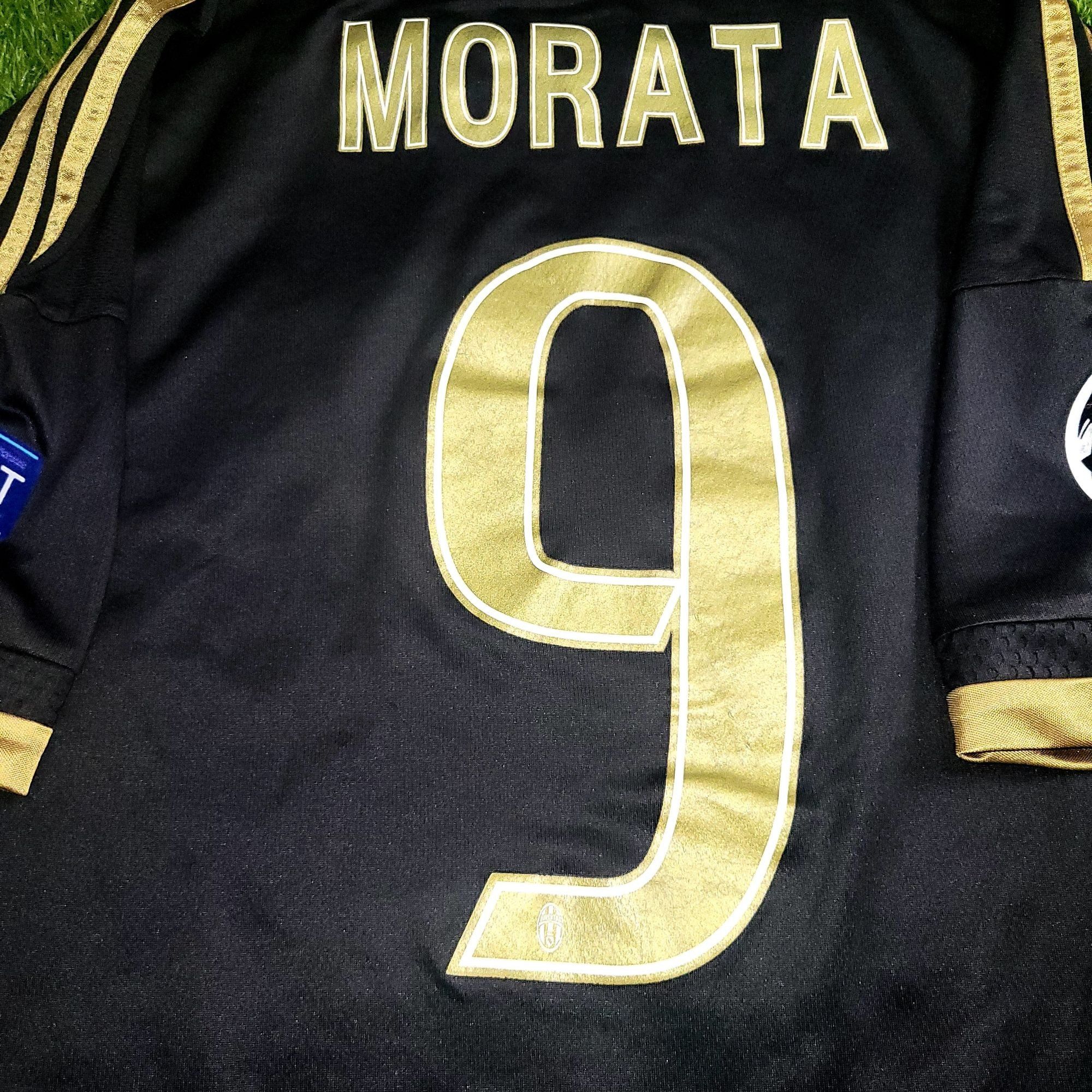 Adidas Morata Juventus 2015 2016 Third UEFA Soccer Jersey Shirt M Size US M / EU 48-50 / 2 - 3 Thumbnail
