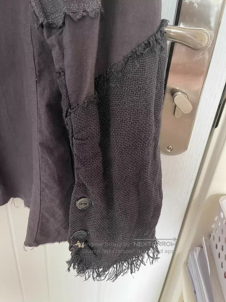 Greg Lauren Greg Lauren Cotton Linen Patchwork Men's Artisan Cardigan Size US M / EU 48-50 / 2 - 6 Thumbnail