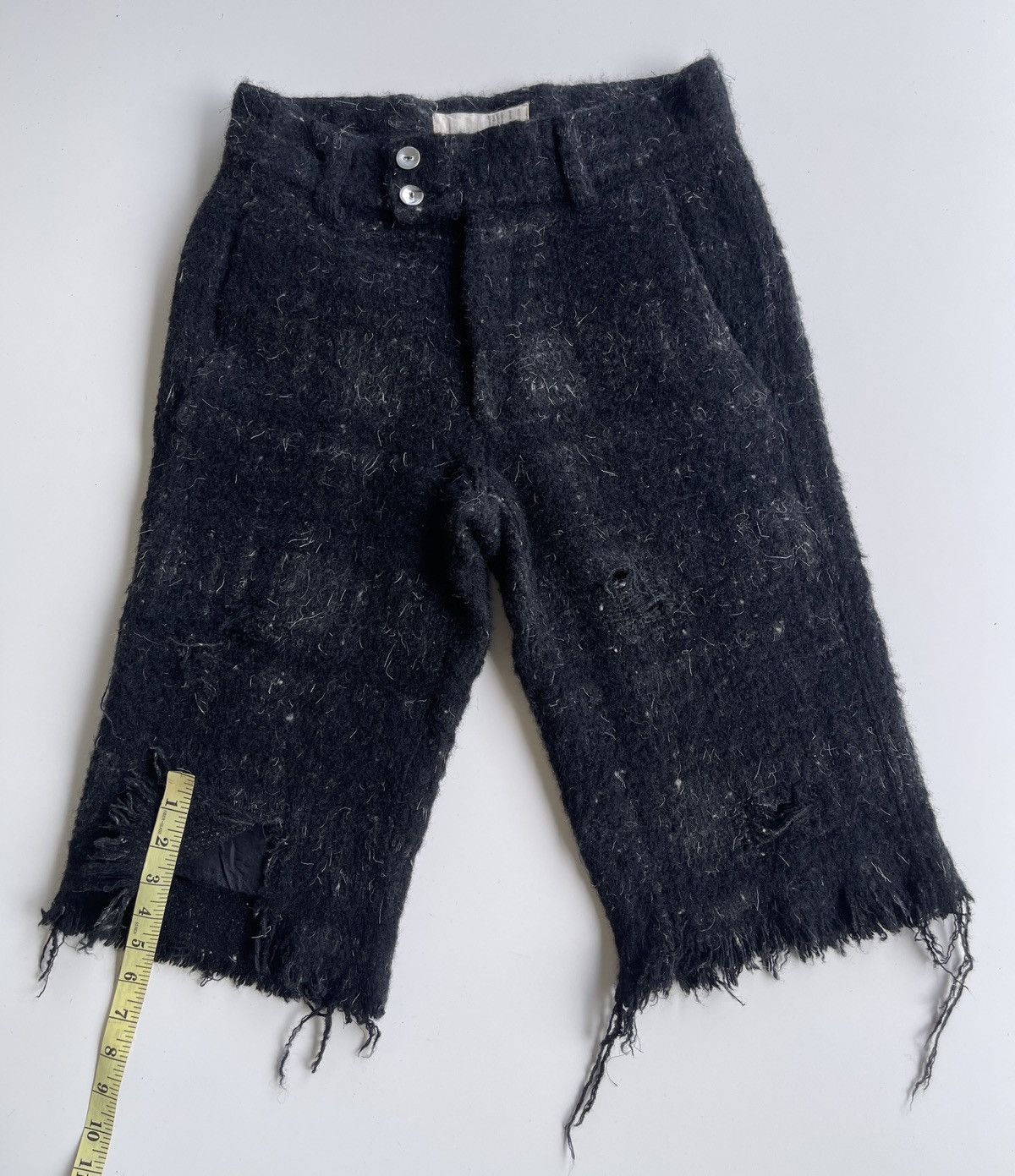 Nozomi Ishiguro Nozomi Ishiguro Distressed Mohair Short Pants Size US 29 - 5 Thumbnail