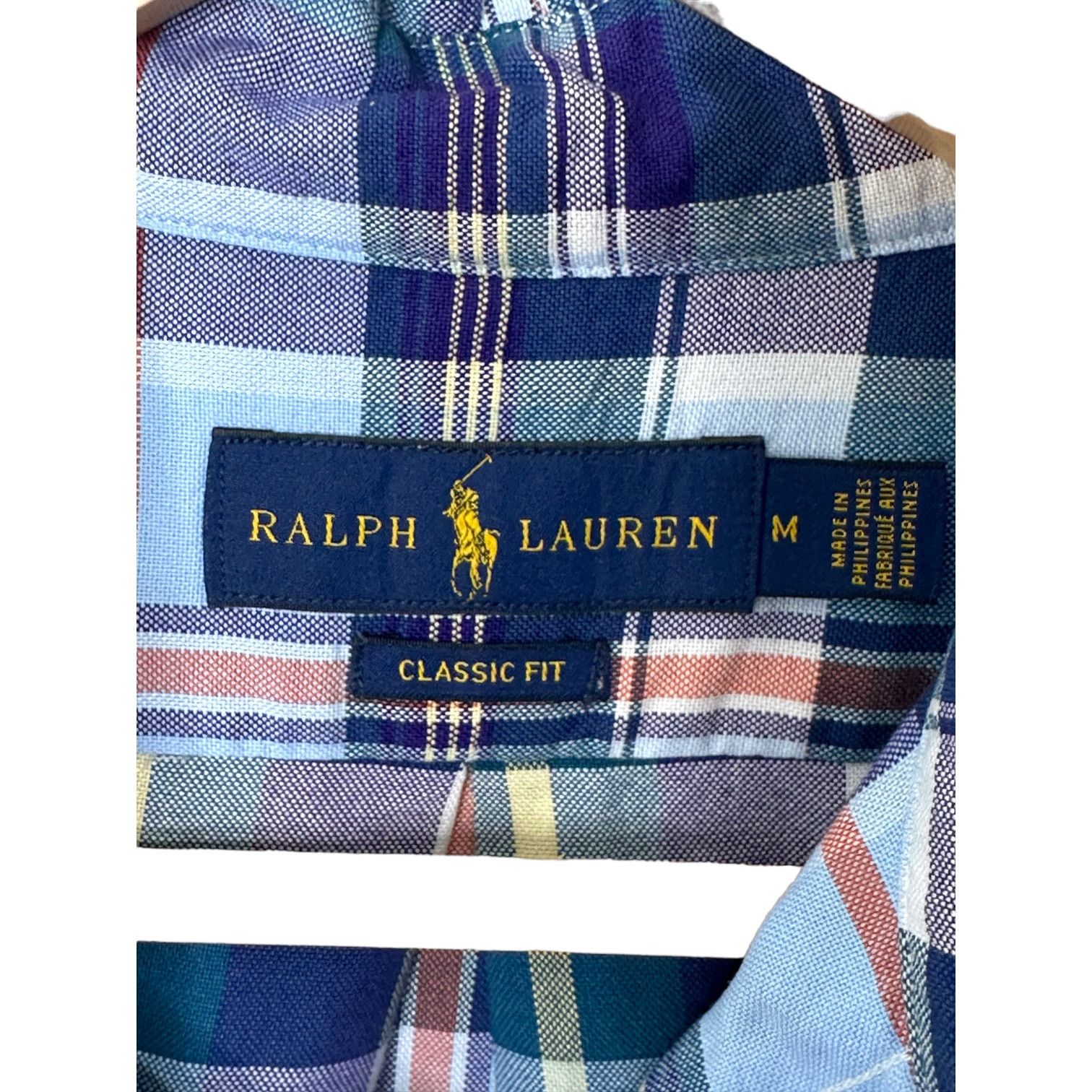 Ralph Lauren Ralph Lauren Blue Plaid Classic Fit Button Up Shirt Size US M / EU 48-50 / 2 - 7 Thumbnail