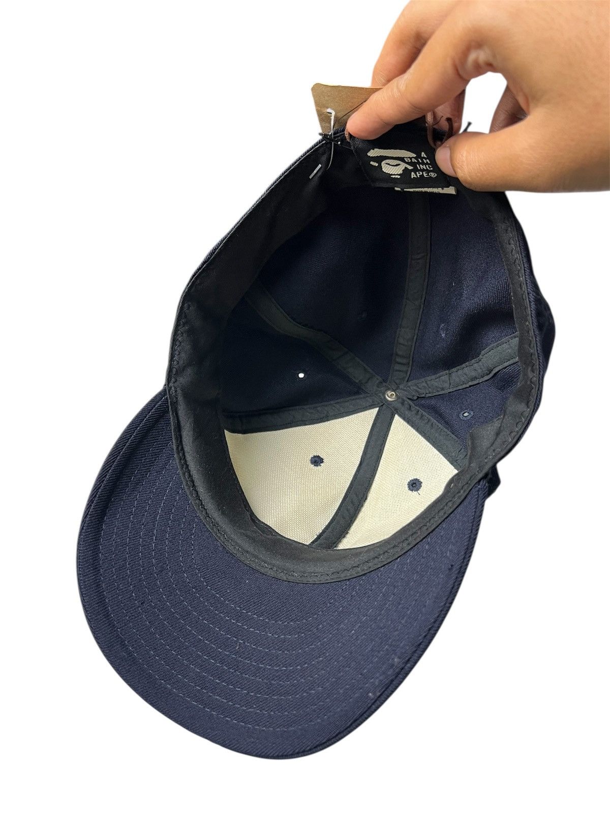 Bape × Vintage (NOS) 1990s Bape 'R' Nigo Era Fullcap Wool Size ONE SIZE - 5 Thumbnail