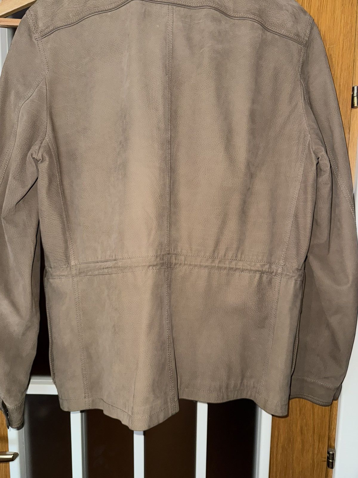 Ermenegildo Zegna Ermenegildo Zegna vintage beige leather jacket Size US M / EU 48-50 / 2 - 9 Thumbnail