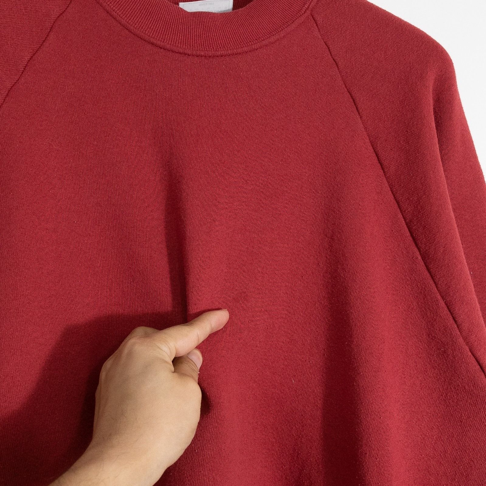 Vintage Vintage 90s Fruit of the Loom Blank Sweatshirt XL - Raglan Size US XL / EU 56 / 4 - 3 Thumbnail