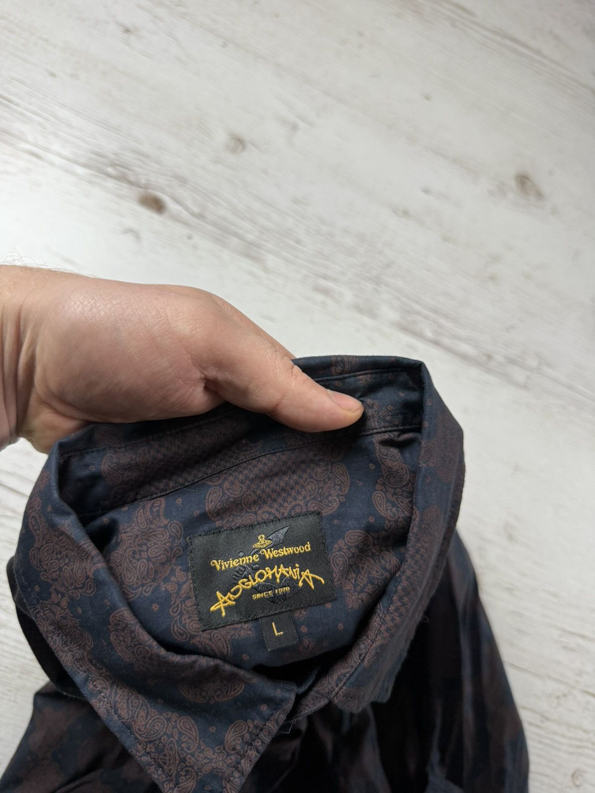 Vivienne Westwood Vivienne Westwood X Anglomania Monogram Shirt Size US L / EU 52-54 / 3 - 6 Thumbnail