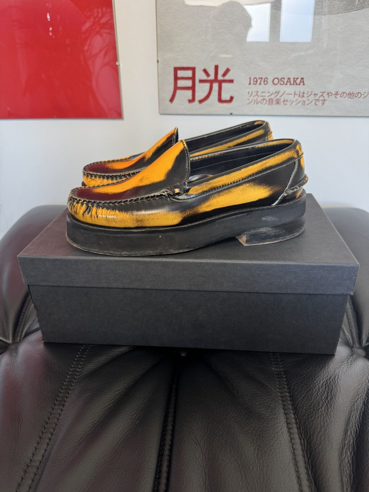 Alejandro Ingelmo Alejandro Ingelmo Platform Loafers Avant Garde Orange Black Size US 7 / EU 40 - 1 Thumbnail