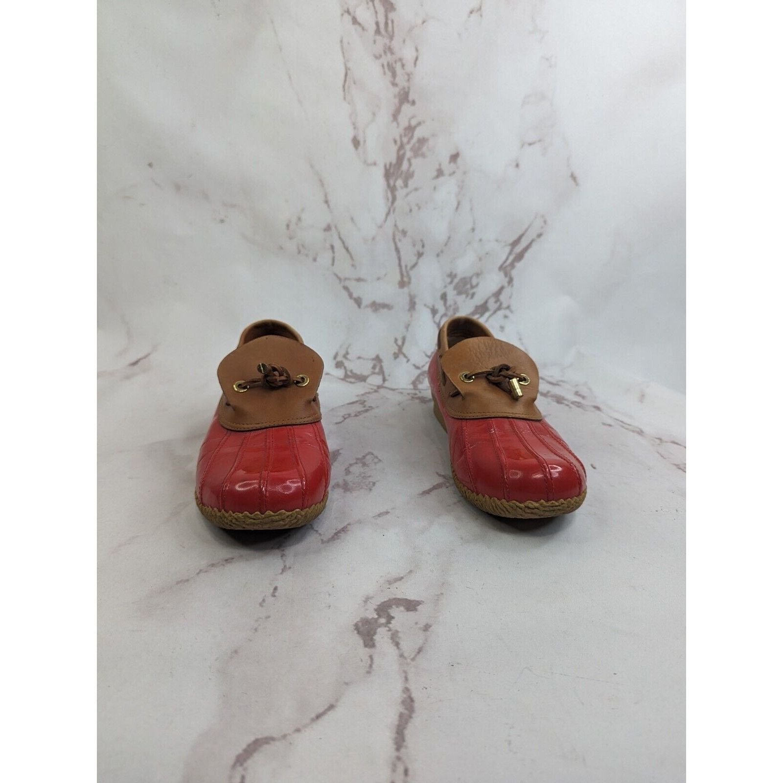 Tory Burch Tory Burch Loafer Women 9 Wellie Slip Shoe Leather Rain Boat Size US 9 / IT 39 - 3 Thumbnail