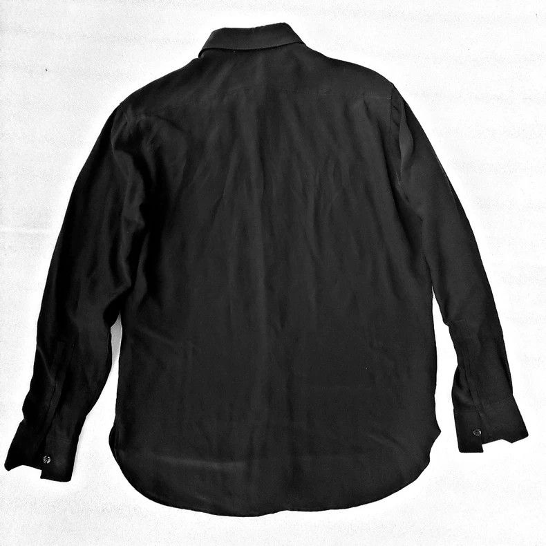 Saint Laurent Paris Saint Laurent Paris 14FW Silk Black Shirt Size XS / US 0-2 / IT 36-38 - 8 Thumbnail