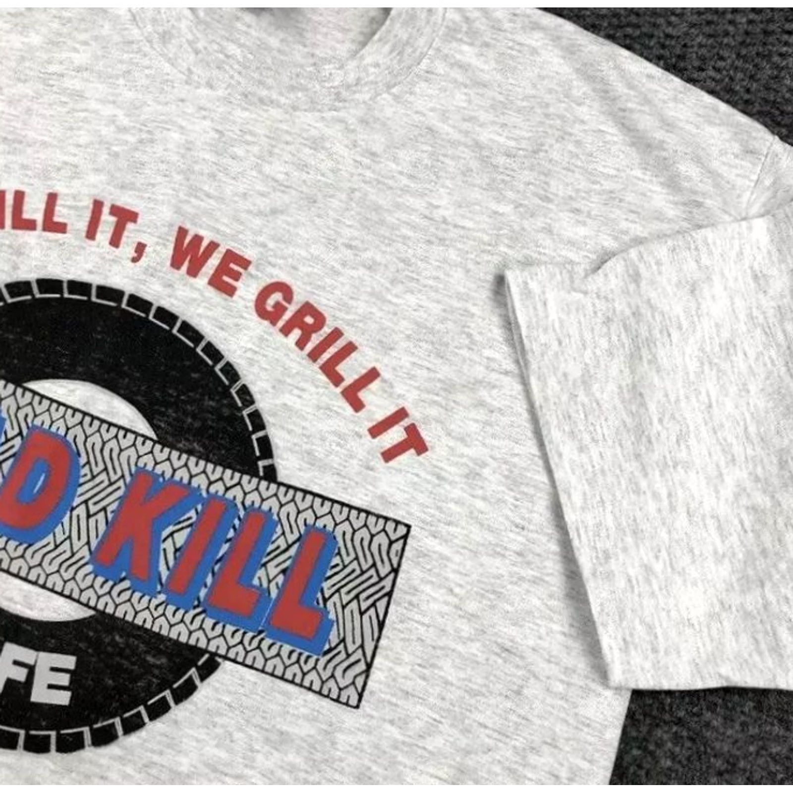 Vintage VINTAGE Cal Cru T-Shirt Road Kill Cafe Graphic Single Stitch Gray Large Unisex Adults Crew Neck 90s 80s Inspired Size US L / EU 52-54 / 3 - 4 Thumbnail