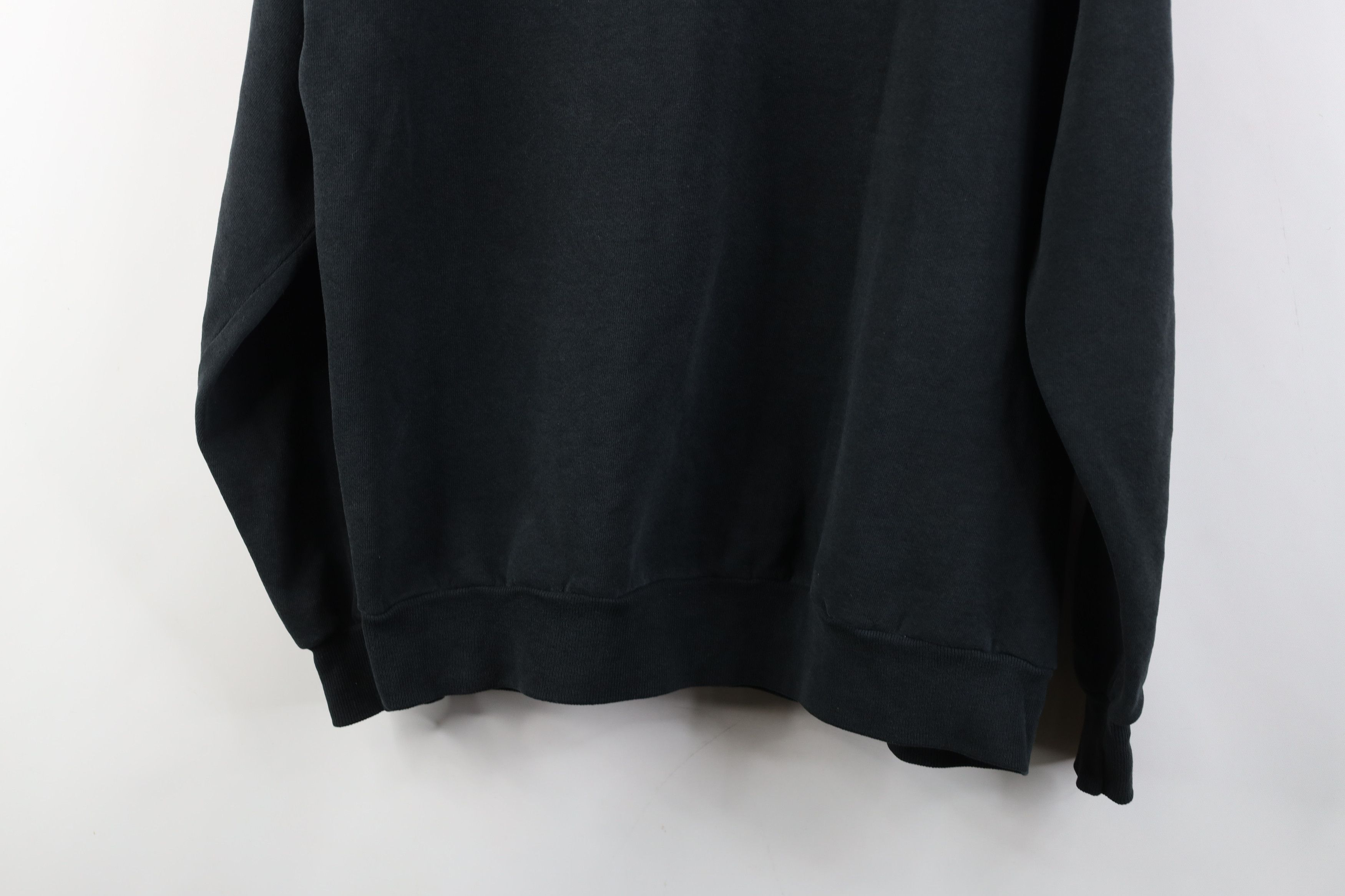 Vintage Vintage 90s Streetwear Blank Crewneck Sweatshirt Black USA Size US L / EU 52-54 / 3 - 13 Thumbnail