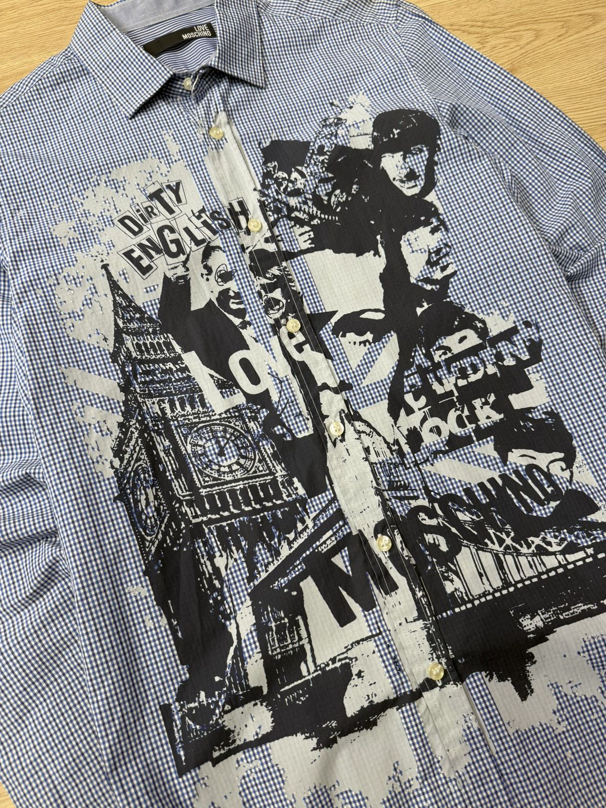 Moschino 90’s MOSCINO LOVE RARE LONDON CENTRAL LOGO Y2K VINTAGE SHIRT Size US M / EU 48-50 / 2 - 2 Thumbnail
