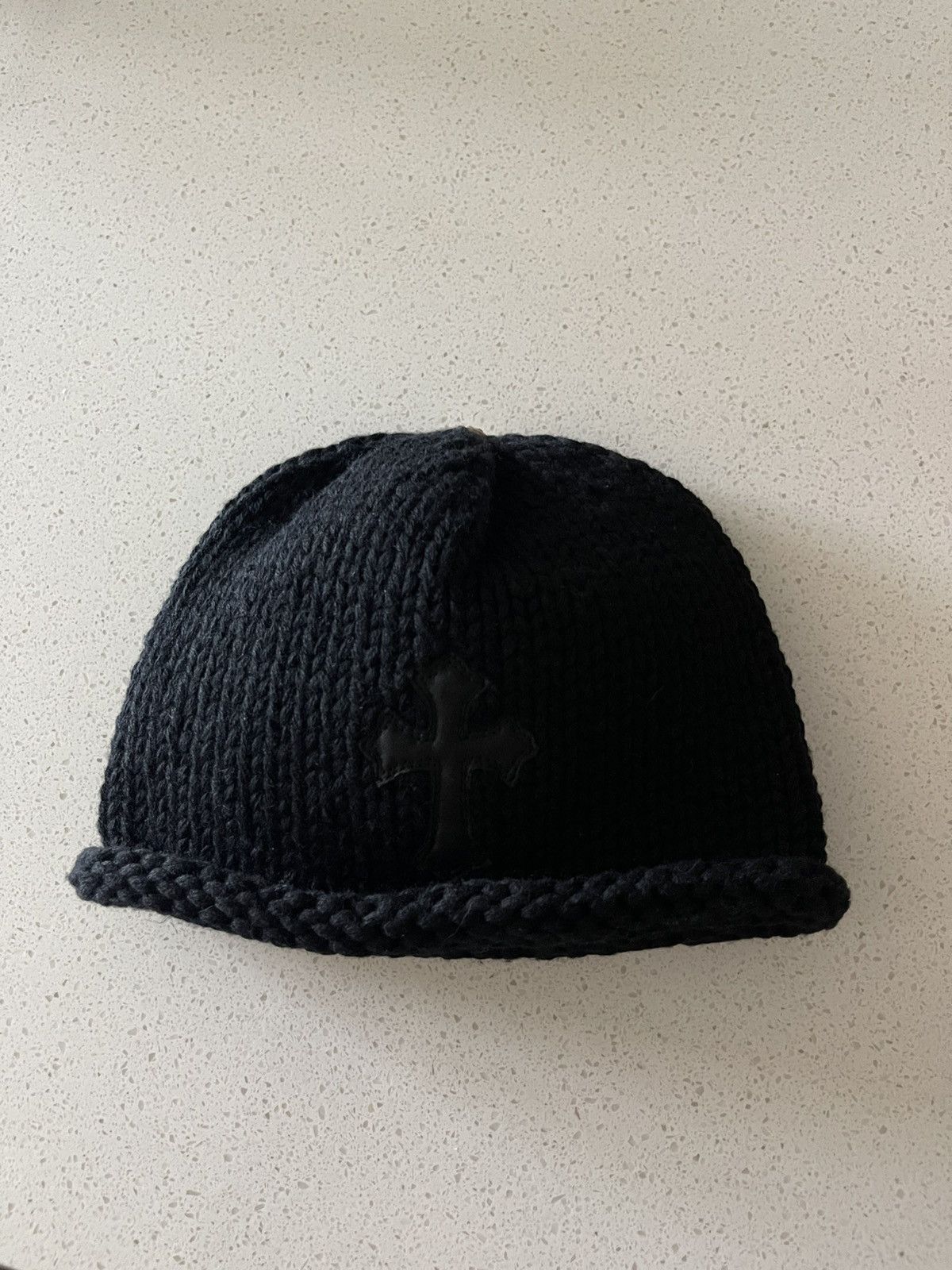 Chrome Hearts Mini Black Patch Beanie