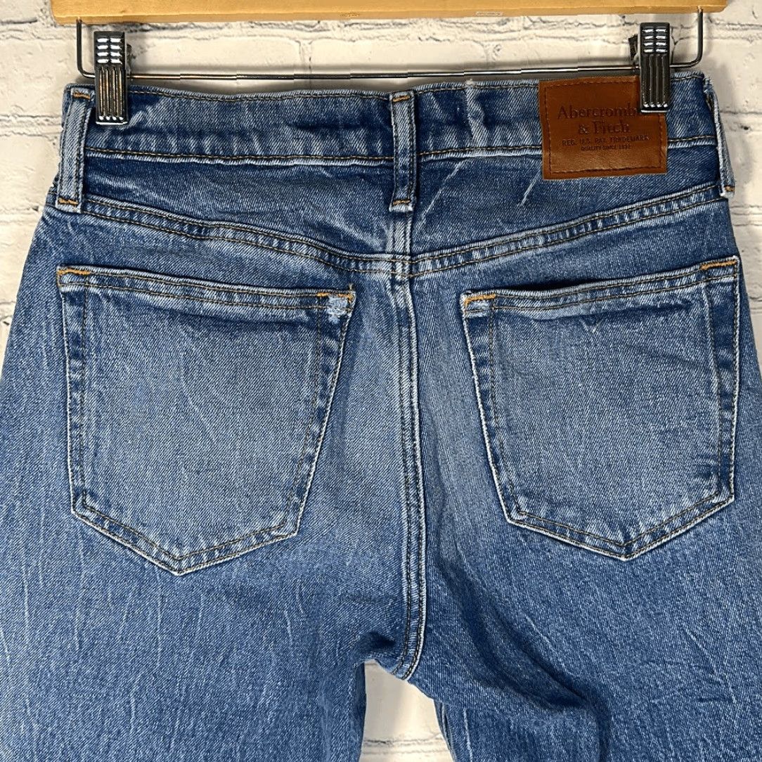 Abercrombie & Fitch VINTAGE Abercrombie & Fitch Jeans Men's 28x30 28W 30L 90s Stretch Slim Tapered Blue 90s Mens Jeans Slim Fit Regular Size 28 Mens Size US 28 / EU 44 - 6 Thumbnail