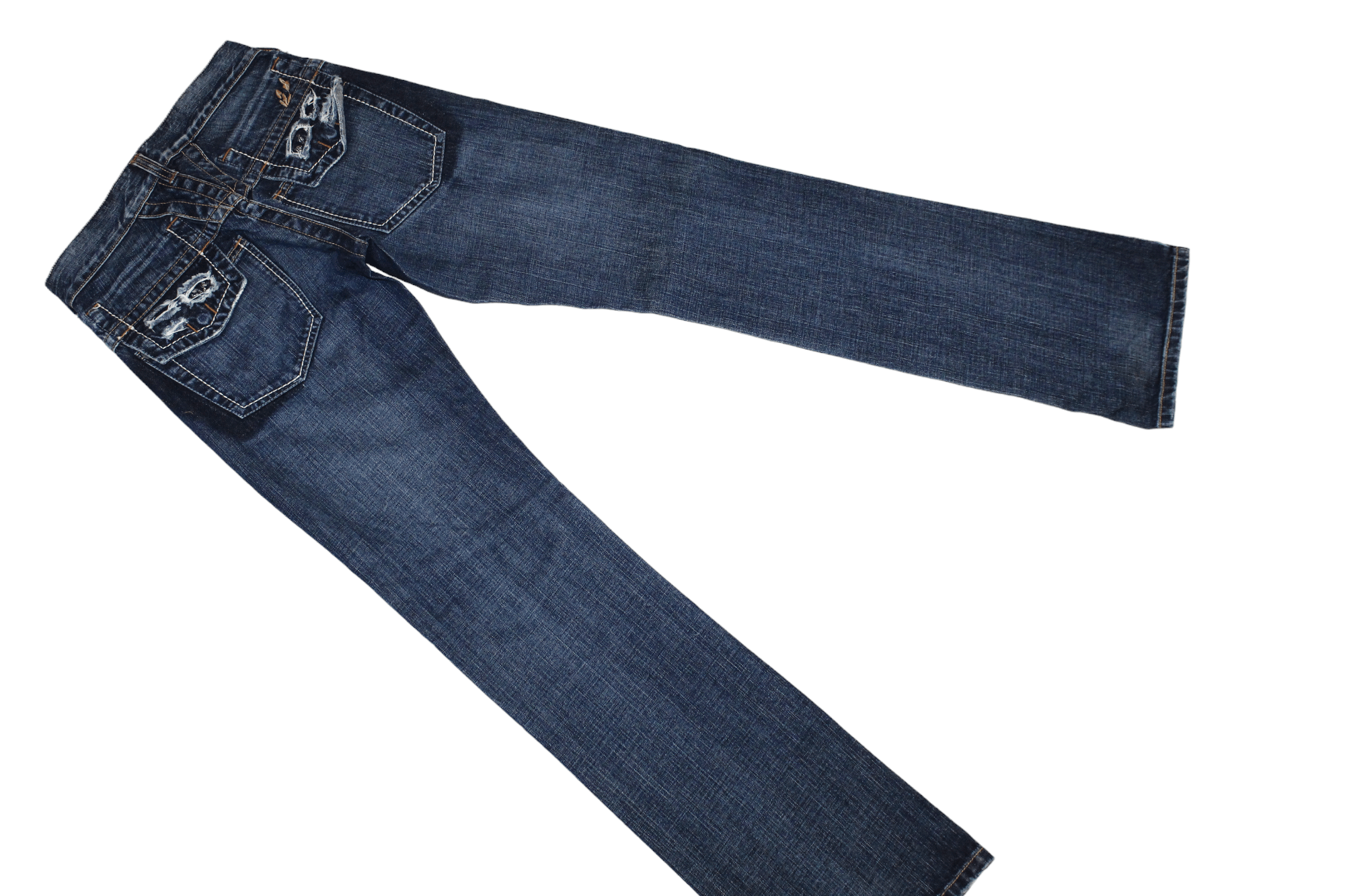 Marithe + Francois Girbaud Marithe Francois Girbaud Blue Stonewashed Straight Jeans Size 26" / US 2 / IT 38 - 7 Thumbnail