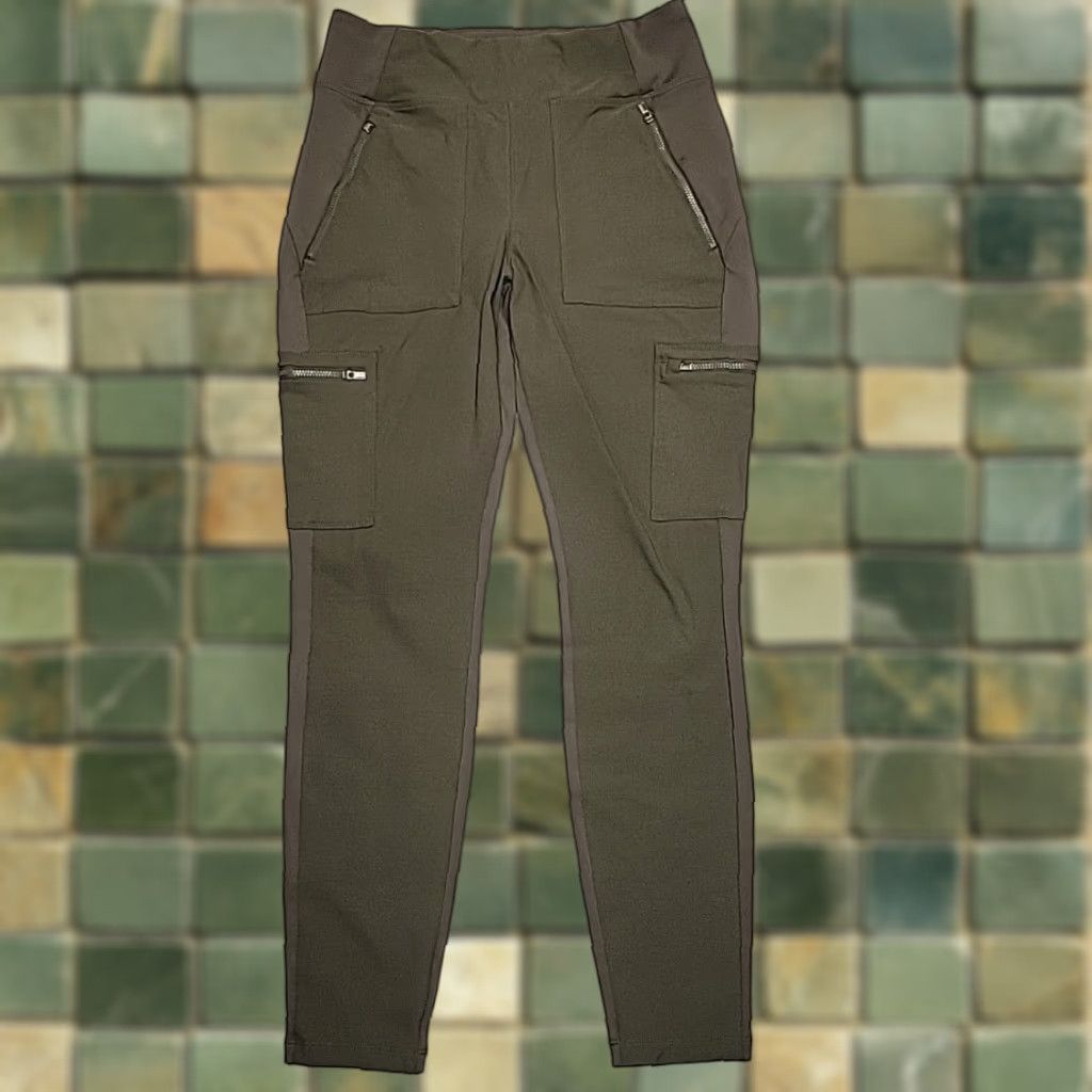Athleta Athleta Pants Womens 8 Green Highline Hybrid Cargo Tight Legging Athleisure Size 30" / US 8 / IT 44 - 1 Thumbnail