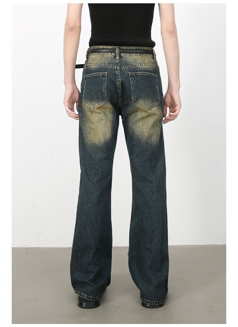Japanese Brand × Jean American retro high street button flared jeans washed Size US 32 / EU 48 - 6 Thumbnail